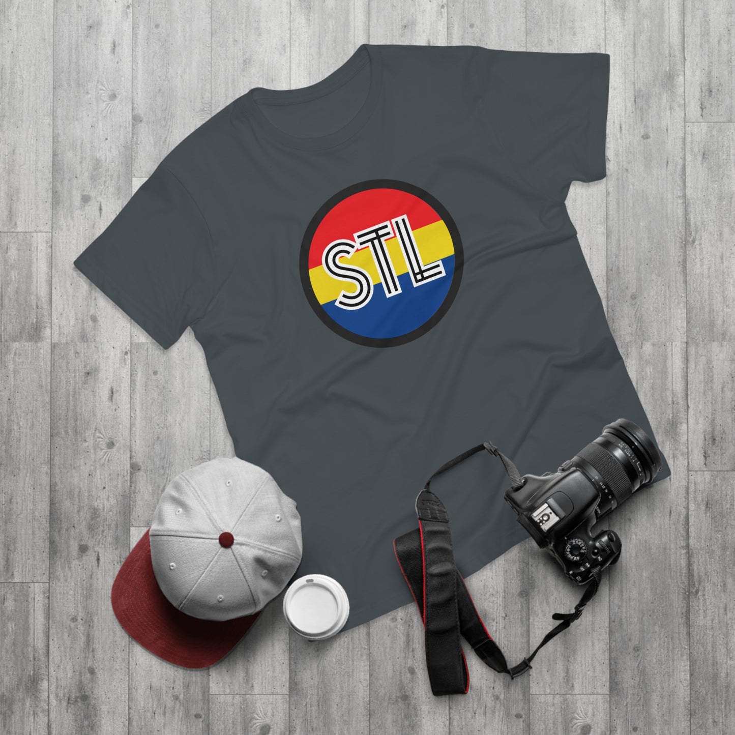 STL City Flag Shirt Single Jersey Men's T-shirt