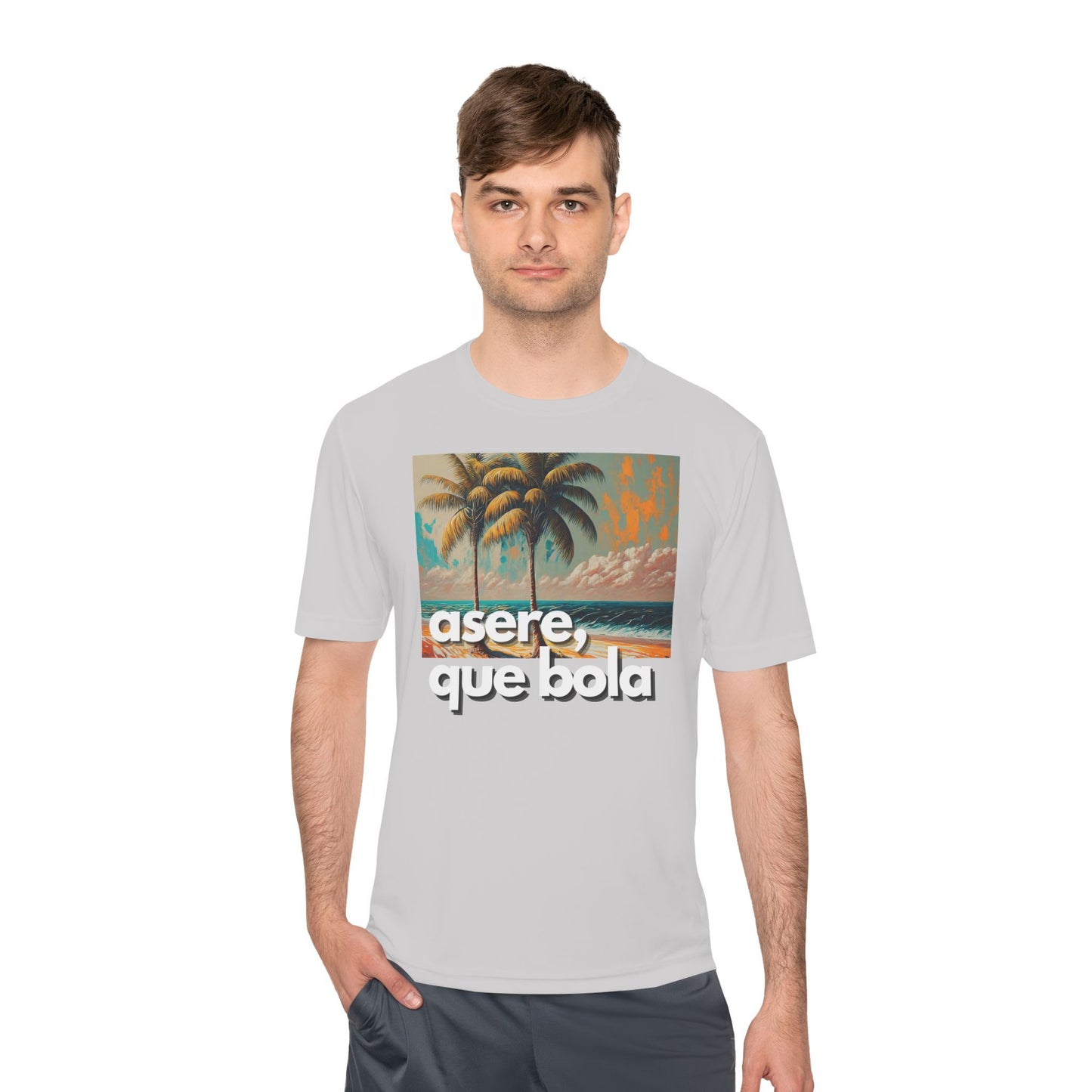 Asere Que Bola Playa Beach Unisex Moisture Wicking Tee