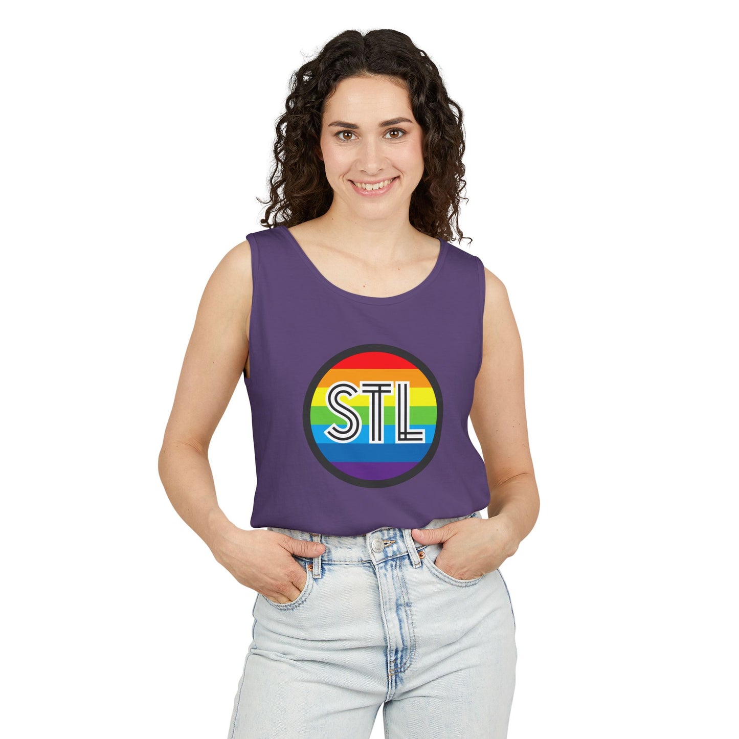 STL Rainbow Single Jersey Men's Tank