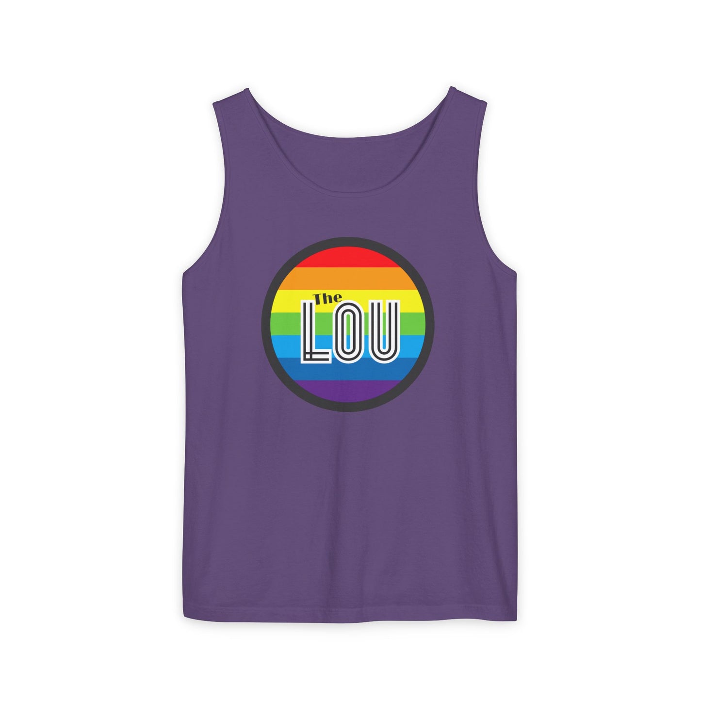 The Lou Rainbow Single Jersey Men's Tank