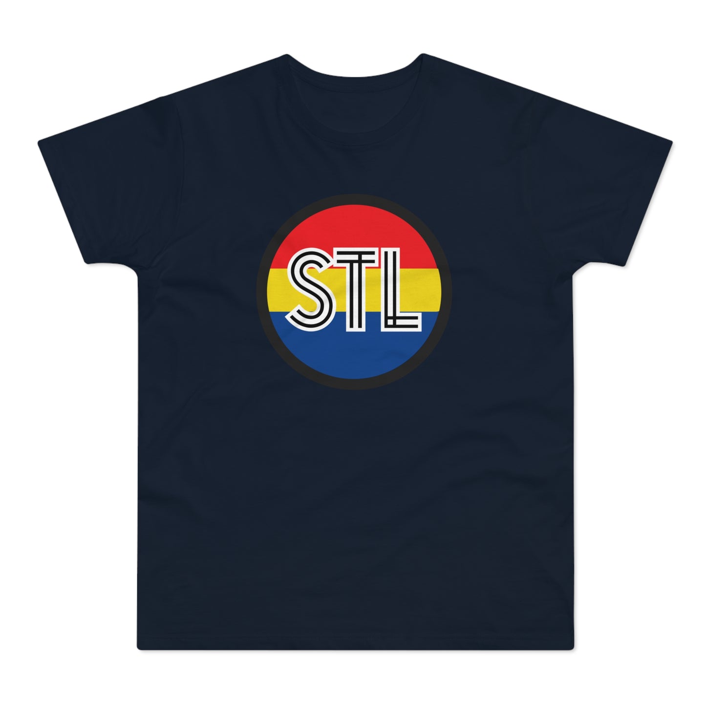 STL City Flag Shirt Single Jersey Men's T-shirt