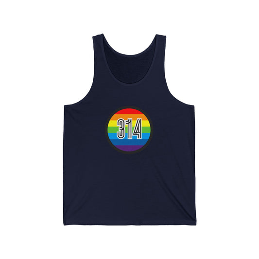 314 Rainbow Single Jersey Men's Tank