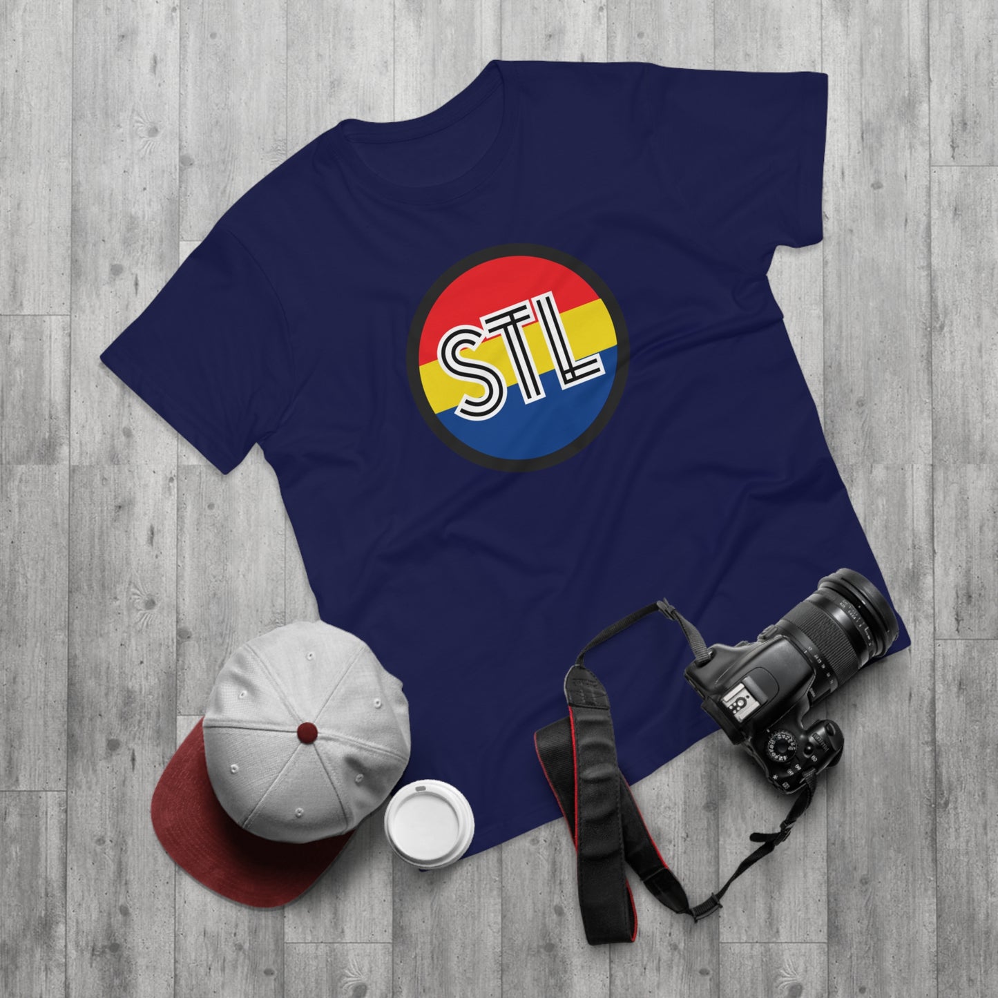 STL City Flag Shirt Single Jersey Men's T-shirt