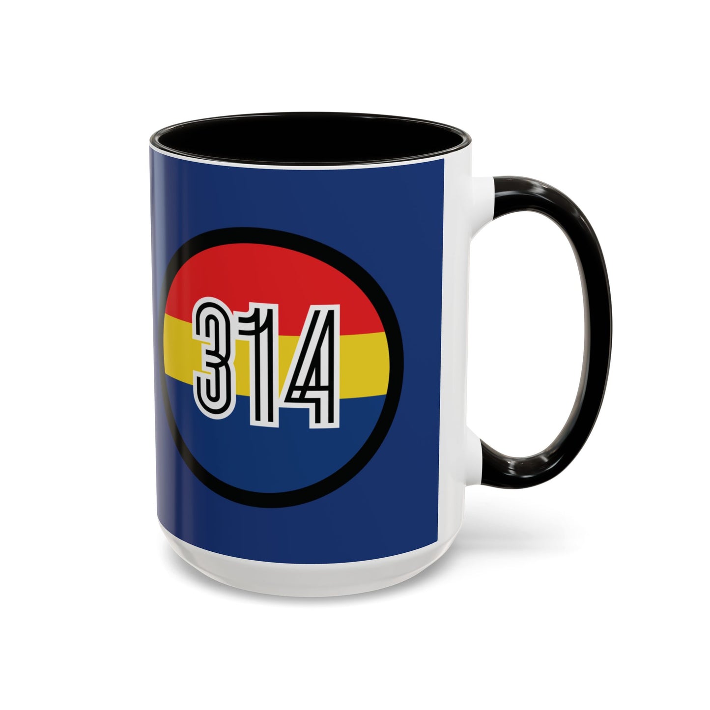 Custom Colorful BLUE Coffee Mug with STL & 314 Design – Perfect Gift for Friends and Family