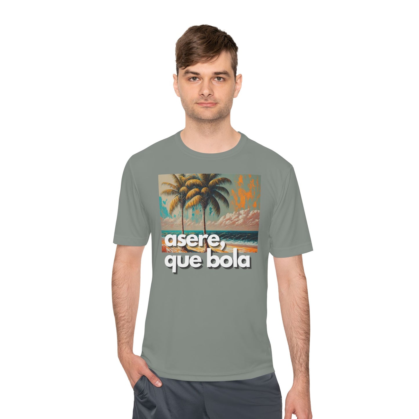 Asere Que Bola Playa Beach Unisex Moisture Wicking Tee