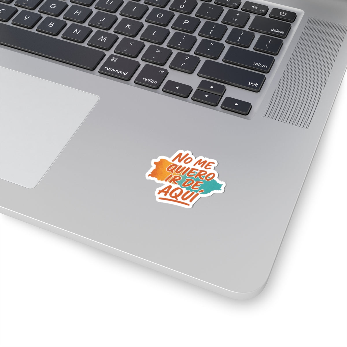 Puerto Rican Pride Sticker — "No me quiero ir de aquí" Kiss-Cut Decal for Tumblers, Laptops & Cars