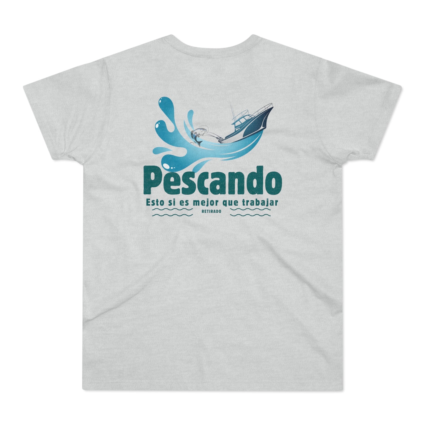 Pescando: Mejor que trabajar Single Jersey Men's T-shirt