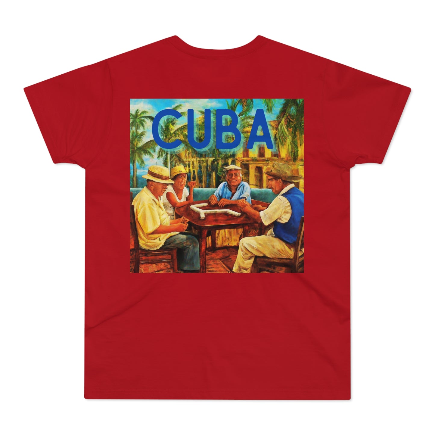 CUBA Dominoes Single Jersey Men's T-shirt