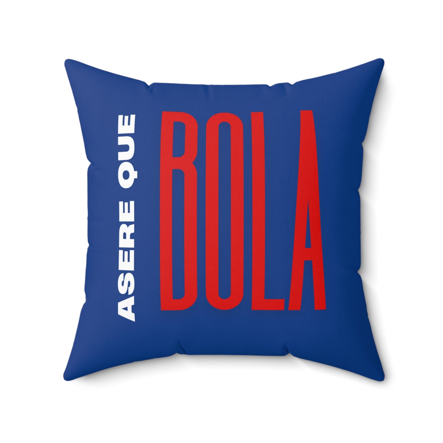 Asere Que Bola Cuban Flag Spun Polyester Square Pillow