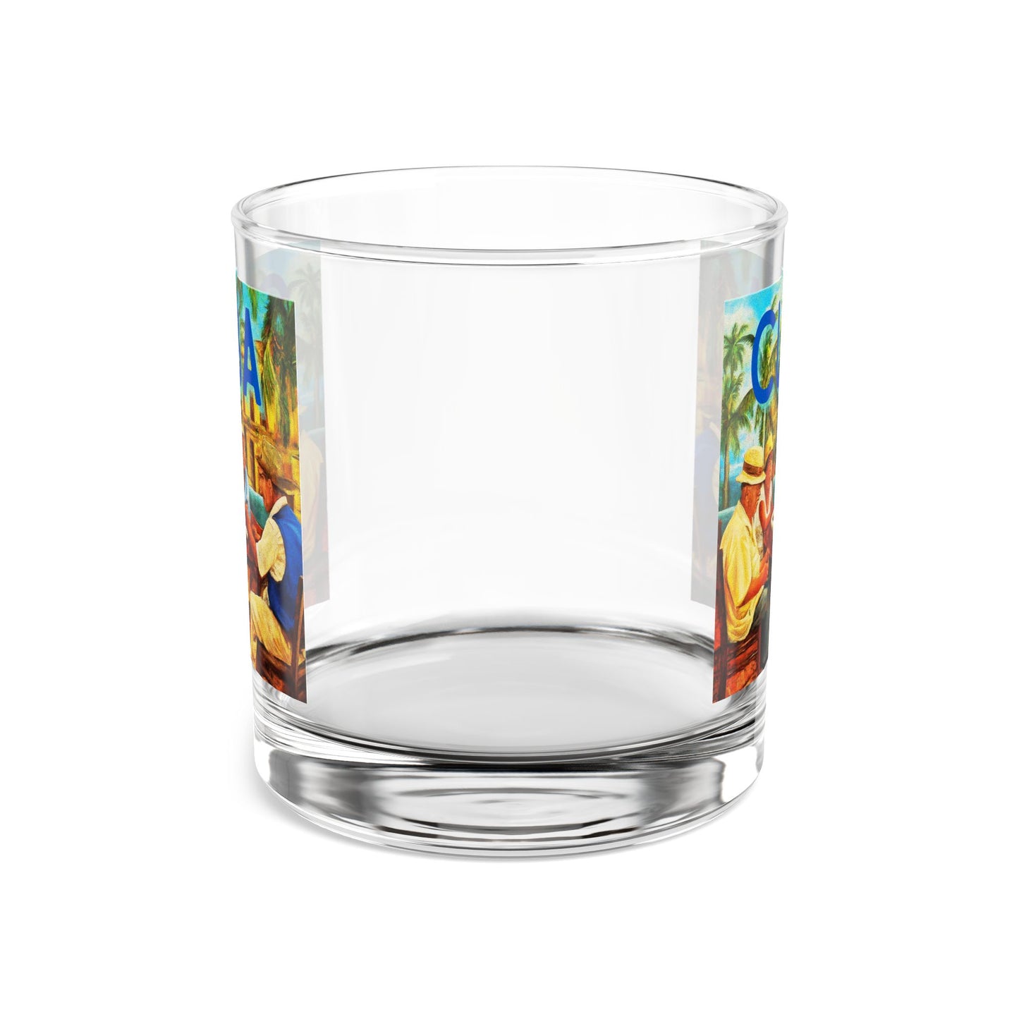 CUBA Dominos Rocks Glass, 10oz