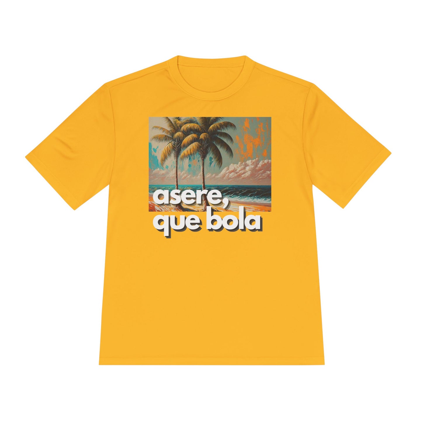 Asere Que Bola Playa Beach Unisex Moisture Wicking Tee