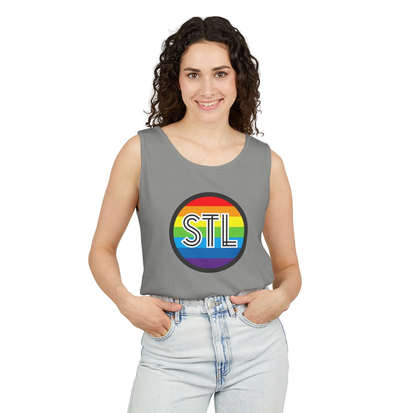 STL Rainbow Single Jersey Men's Tank