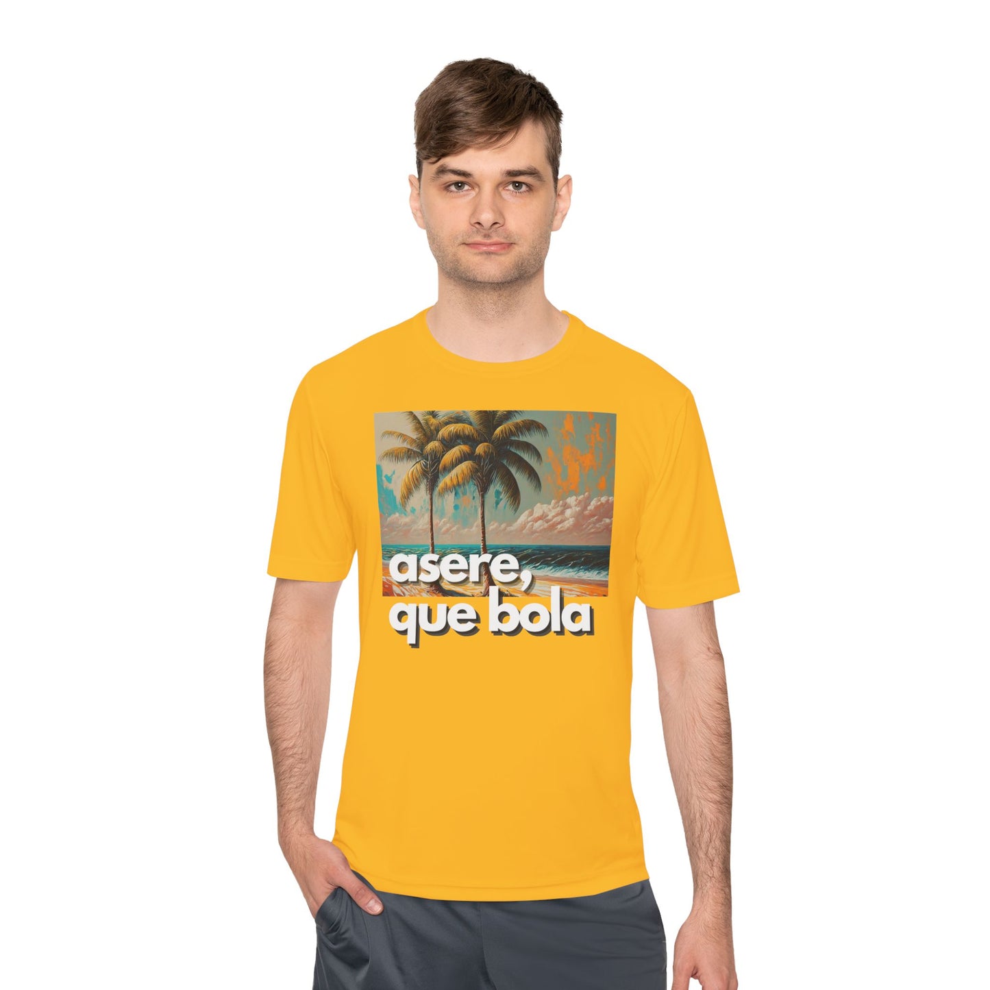 Asere Que Bola Playa Beach Unisex Moisture Wicking Tee