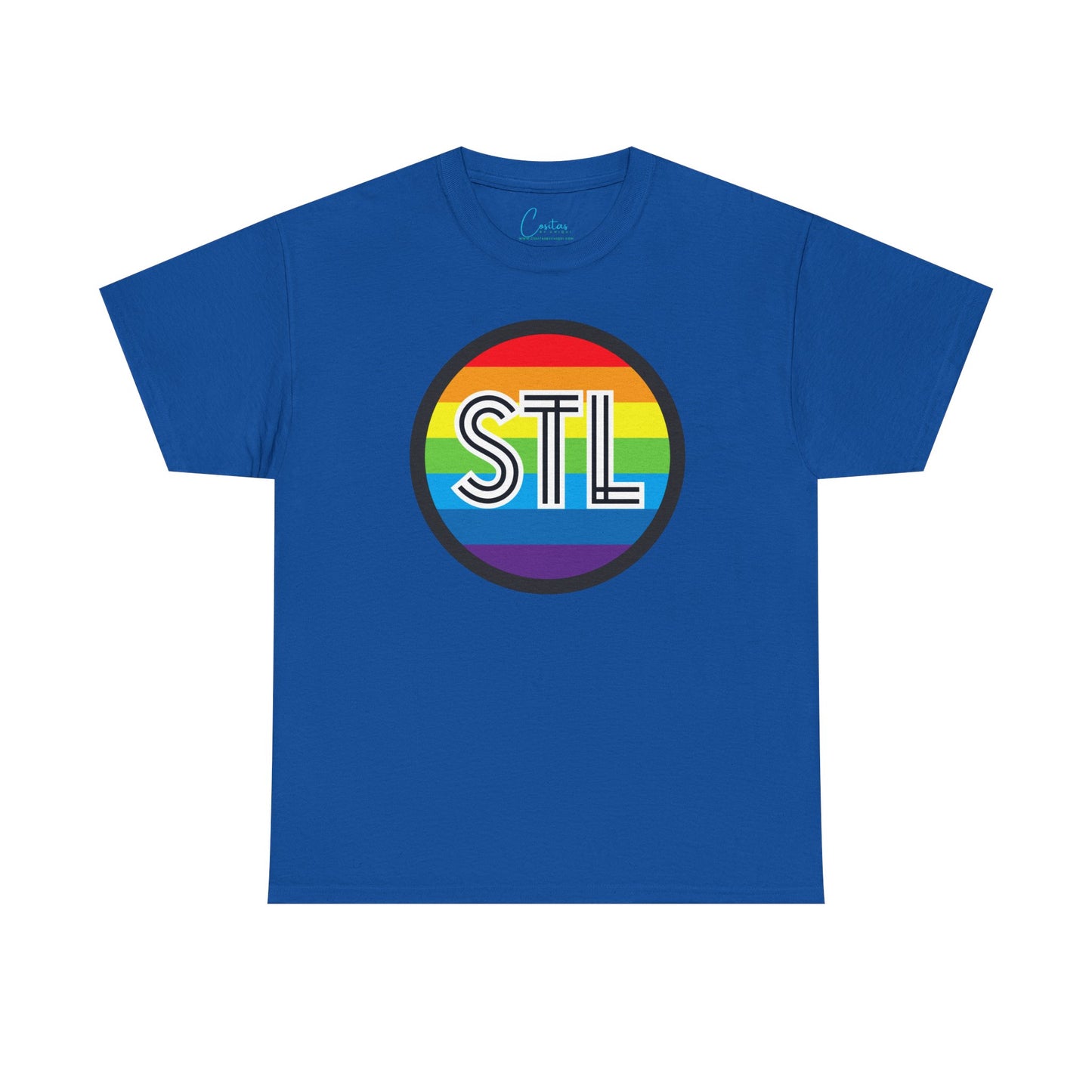 STL Saint Louis Pride Rainbow Unisex Heavy Cotton Tee