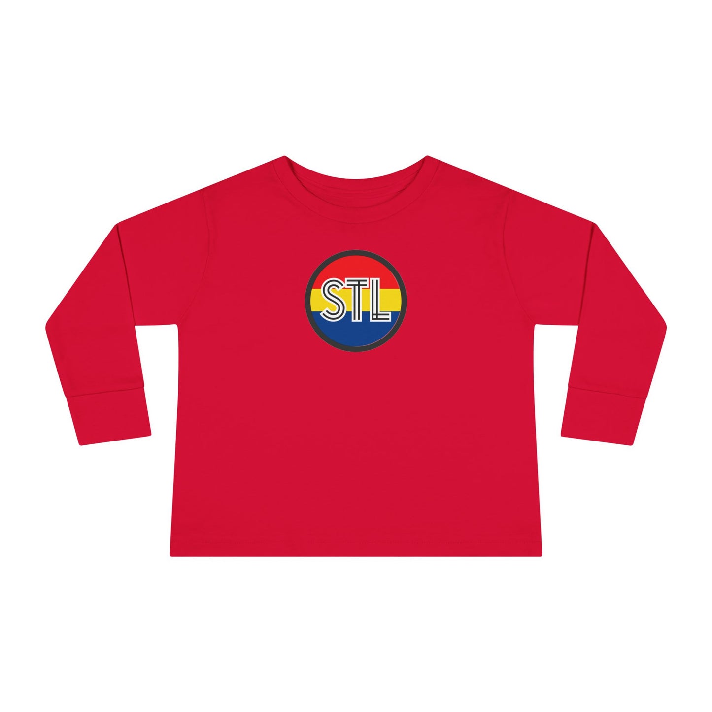 Colorful STL Toddler Long Sleeve Tee - Fun and Stylish Pediatric Apparel