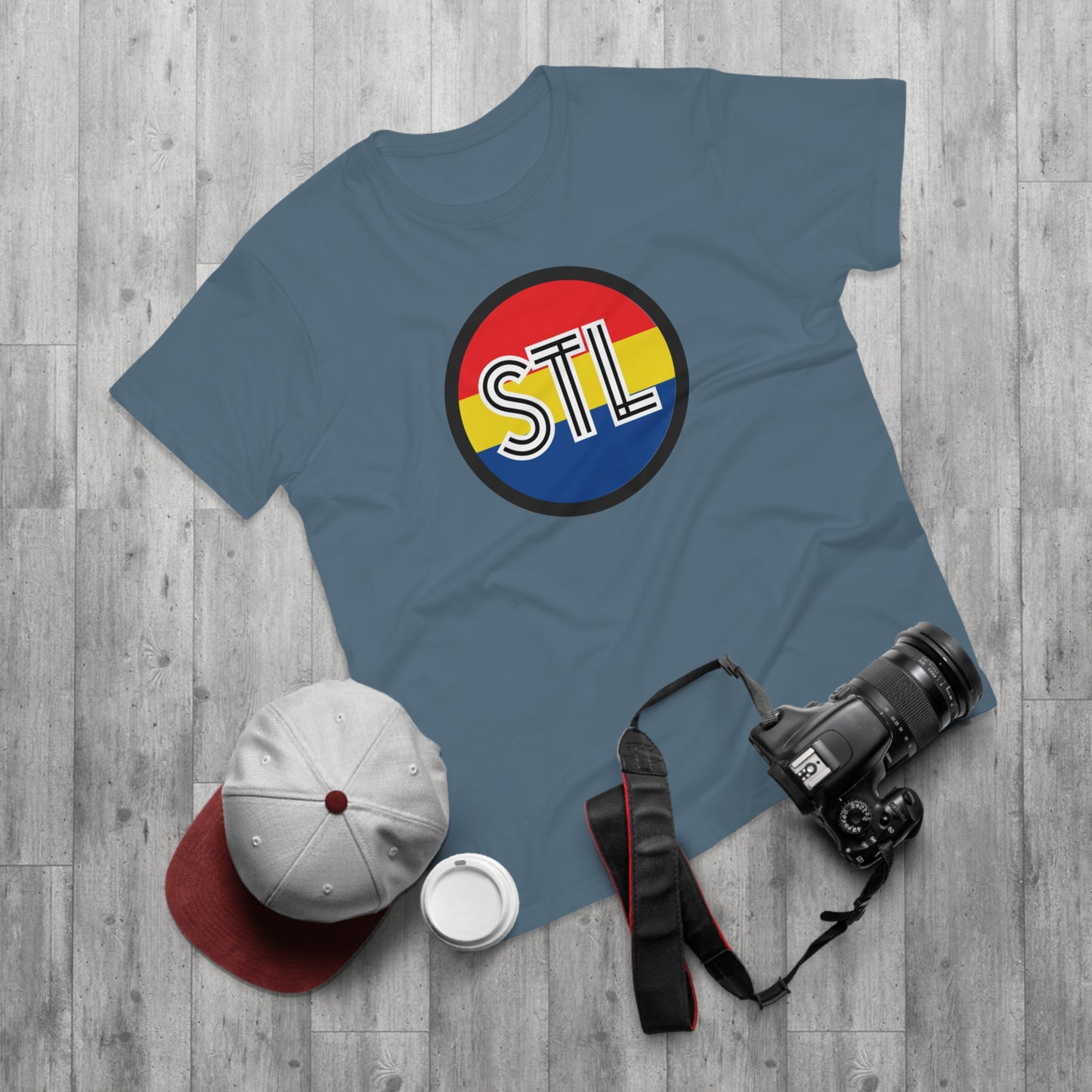 STL City Flag Shirt Single Jersey Men's T-shirt