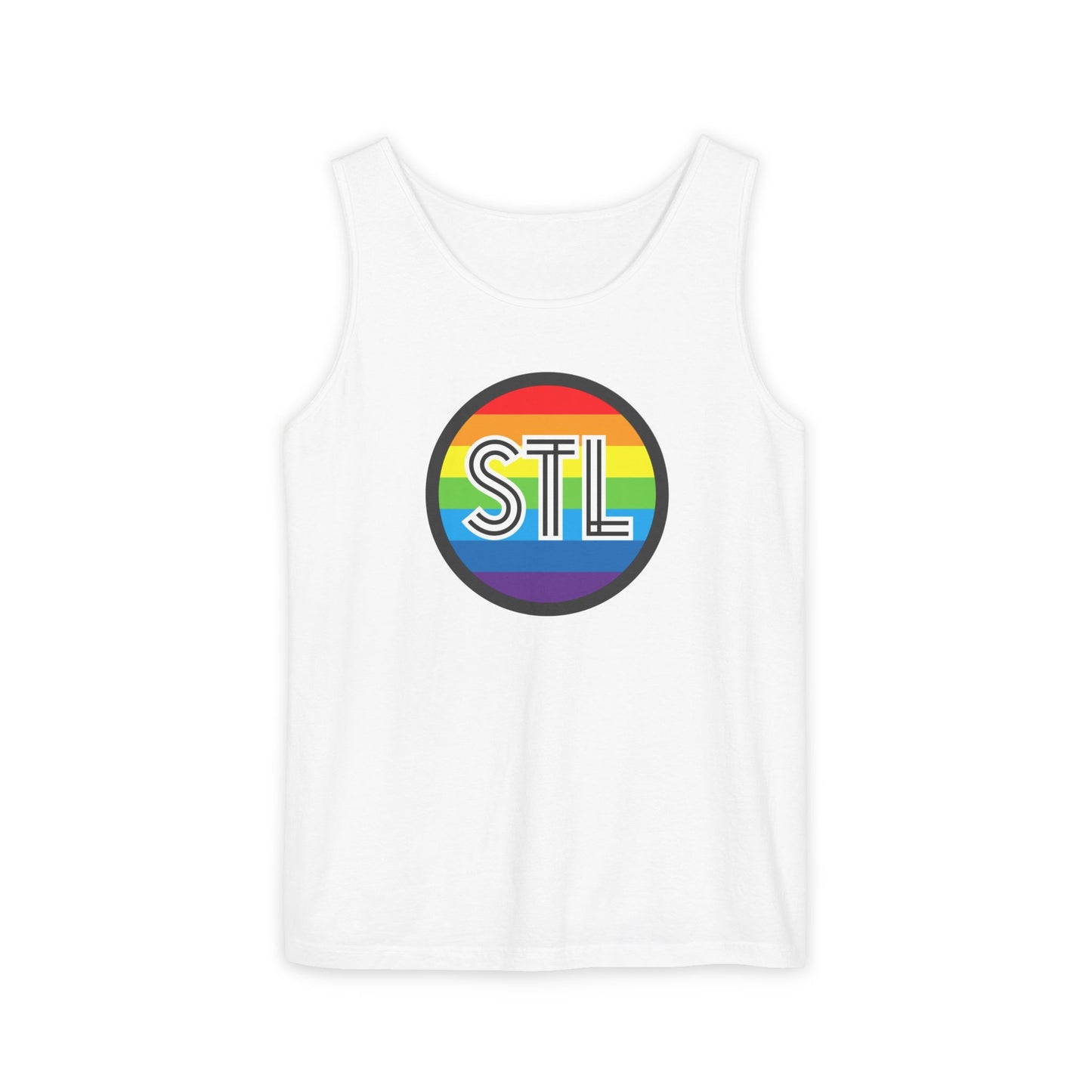 STL Rainbow Single Jersey Men's Tank