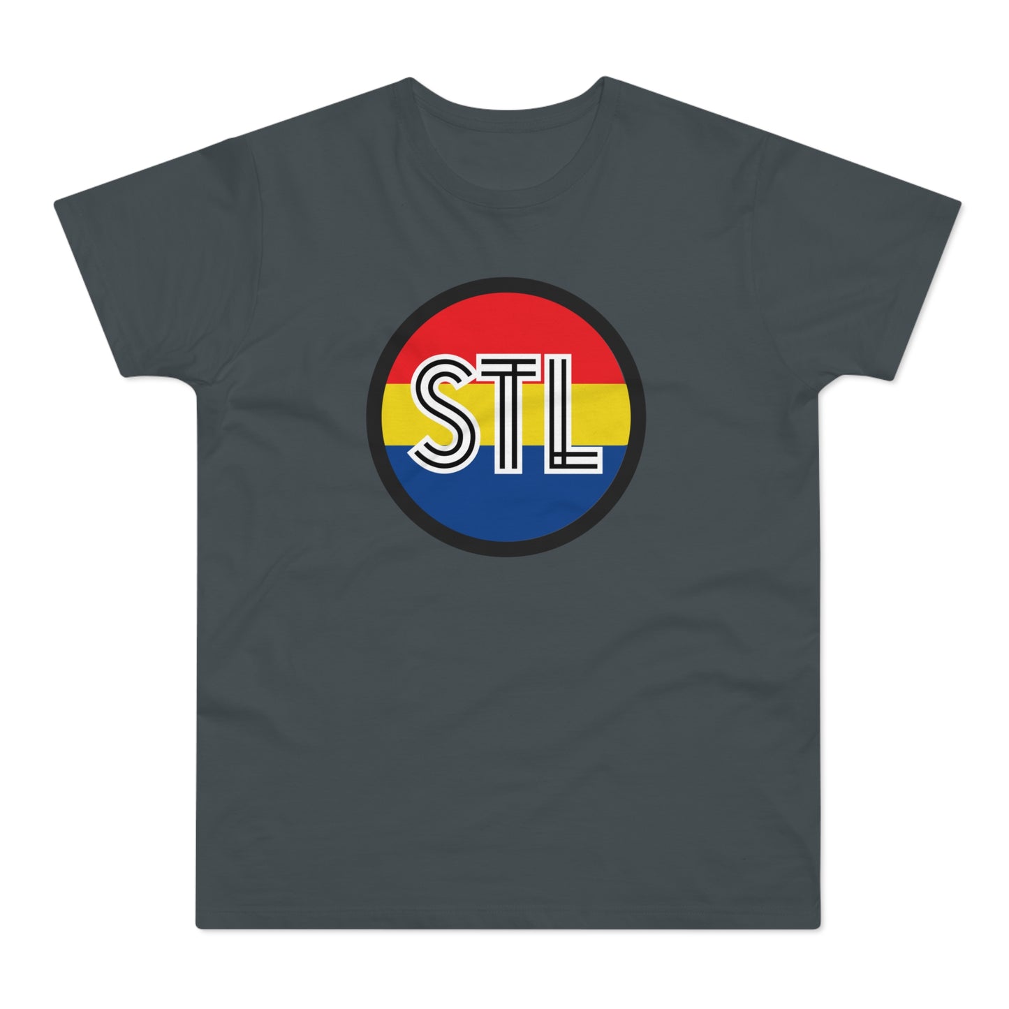 STL City Flag Shirt Single Jersey Men's T-shirt