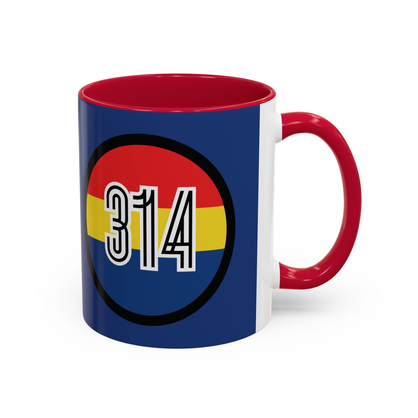 Custom Colorful BLUE Coffee Mug with STL & 314 Design – Perfect Gift for Friends and Family