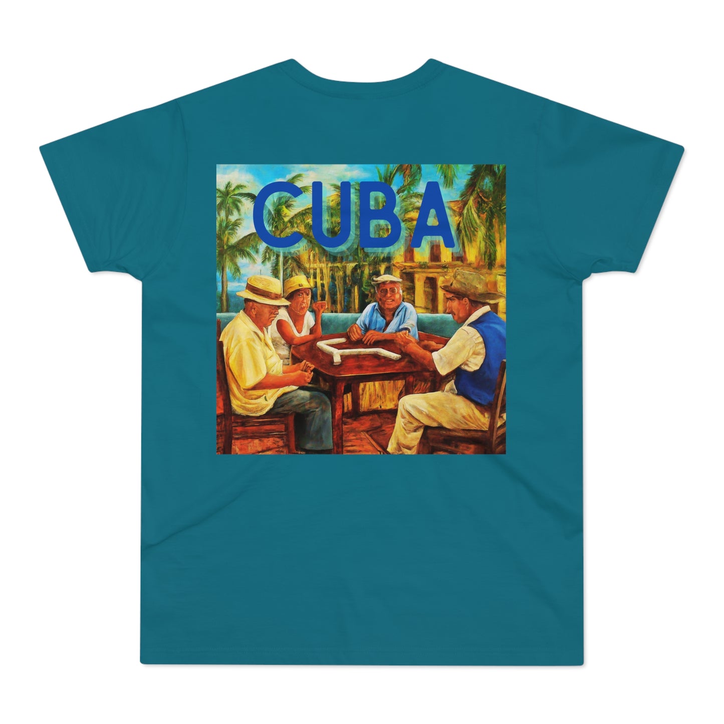 CUBA Dominoes Single Jersey Men's T-shirt