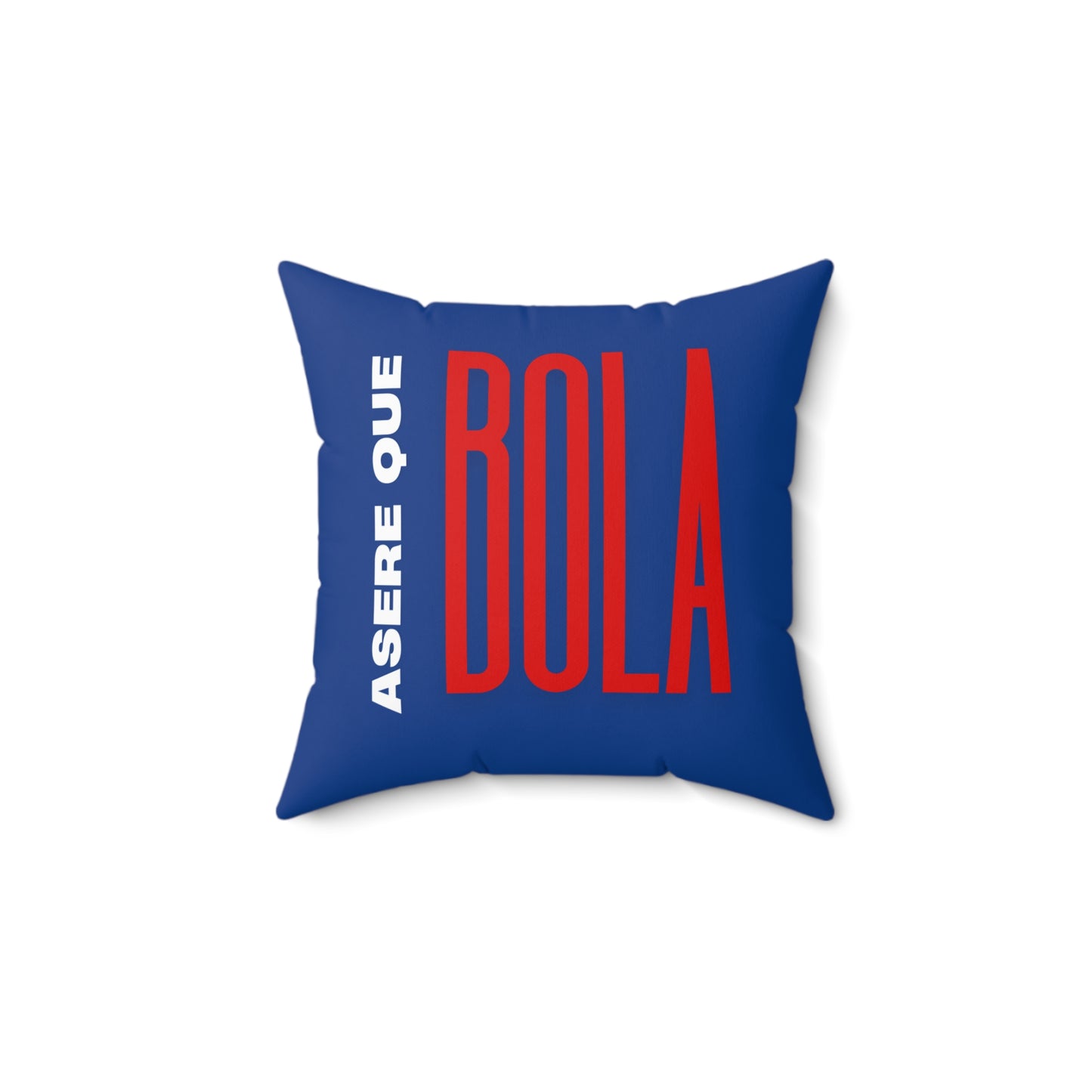 Asere Que Bola Cuban Flag Spun Polyester Square Pillow