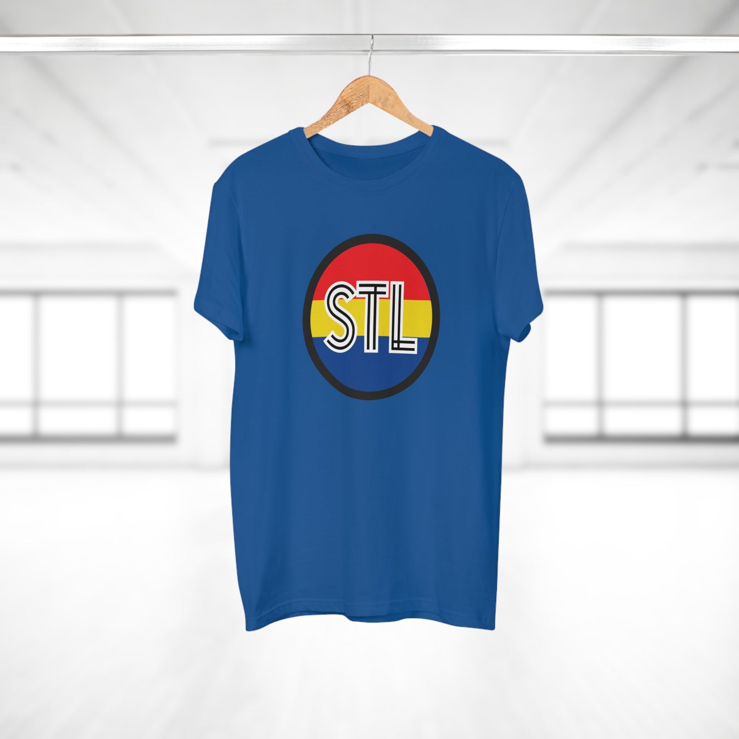 STL City Flag Shirt Single Jersey Men's T-shirt