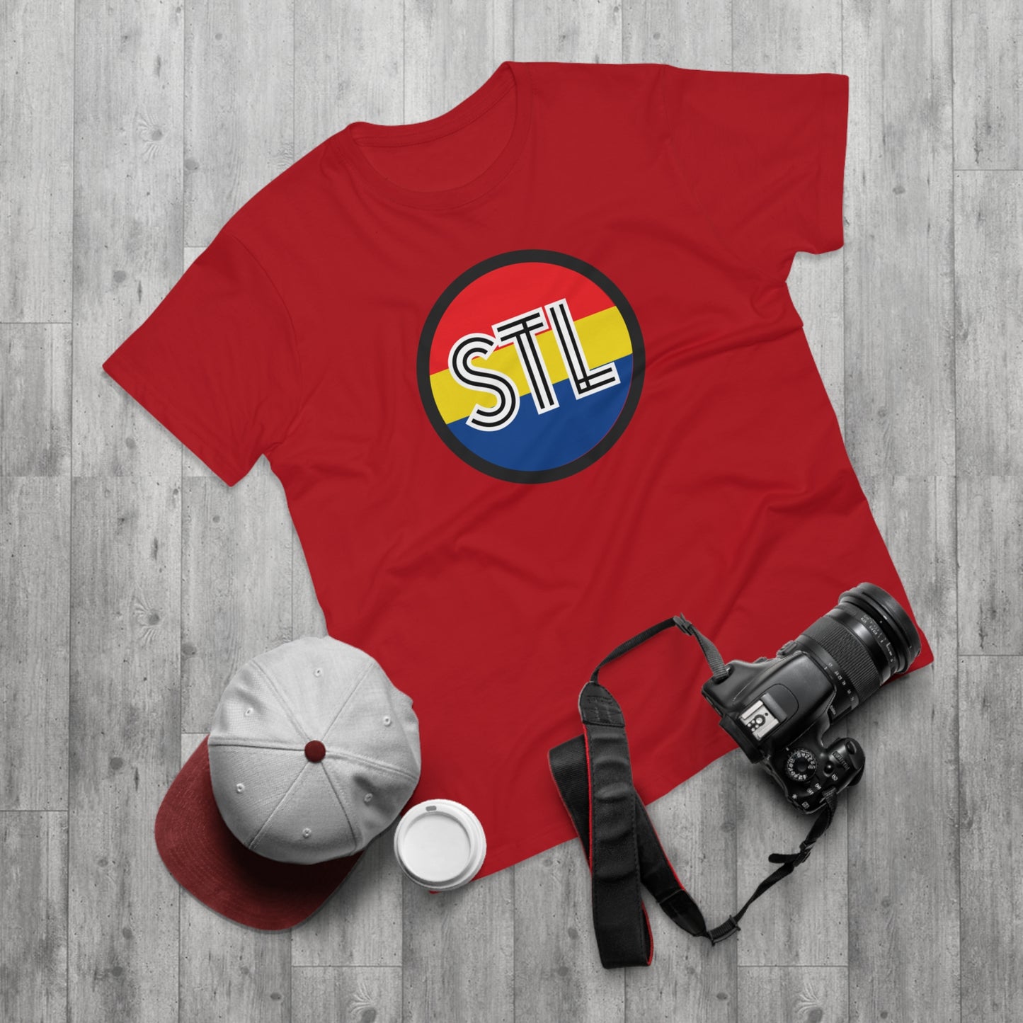 STL City Flag Shirt Single Jersey Men's T-shirt