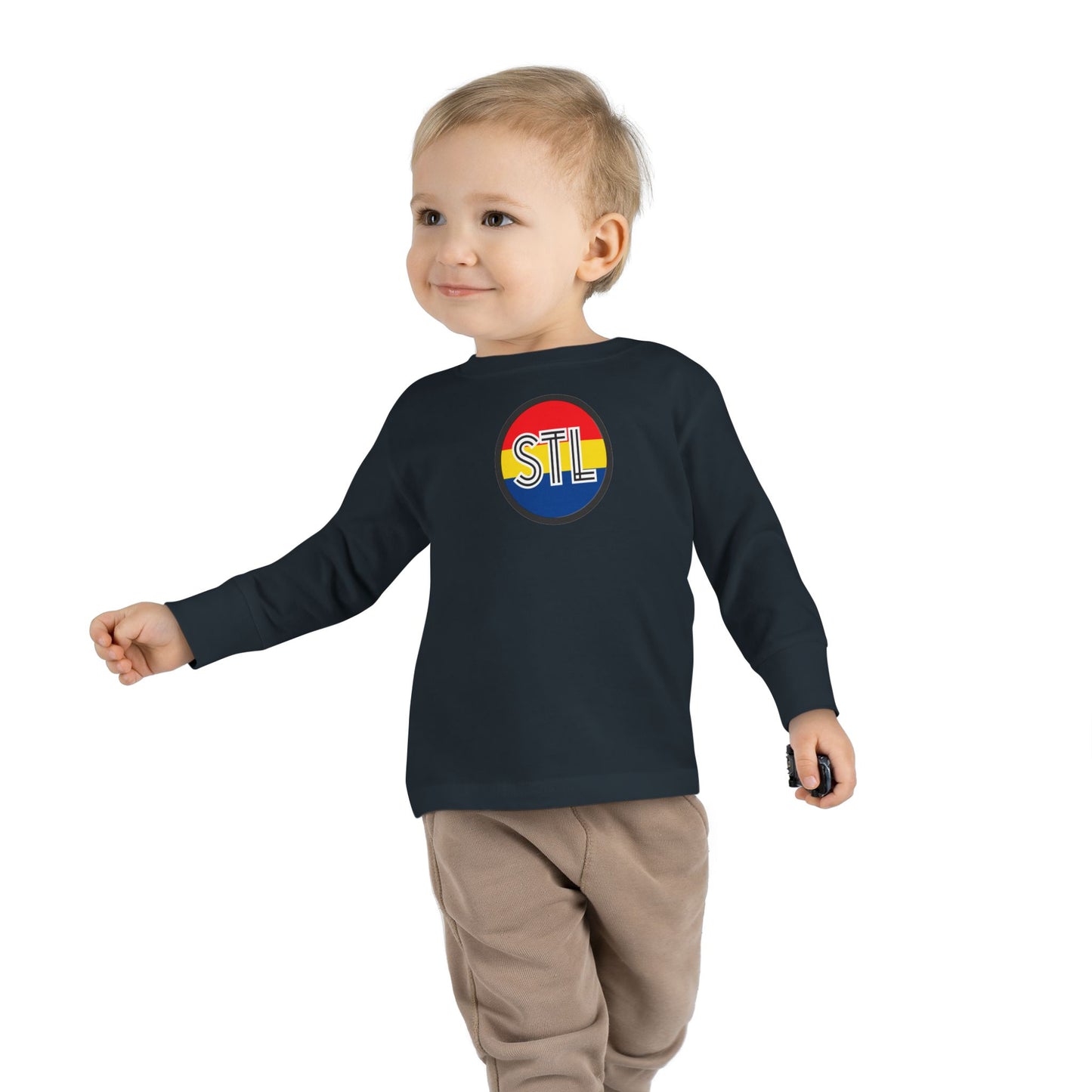 Colorful STL Toddler Long Sleeve Tee - Fun and Stylish Pediatric Apparel