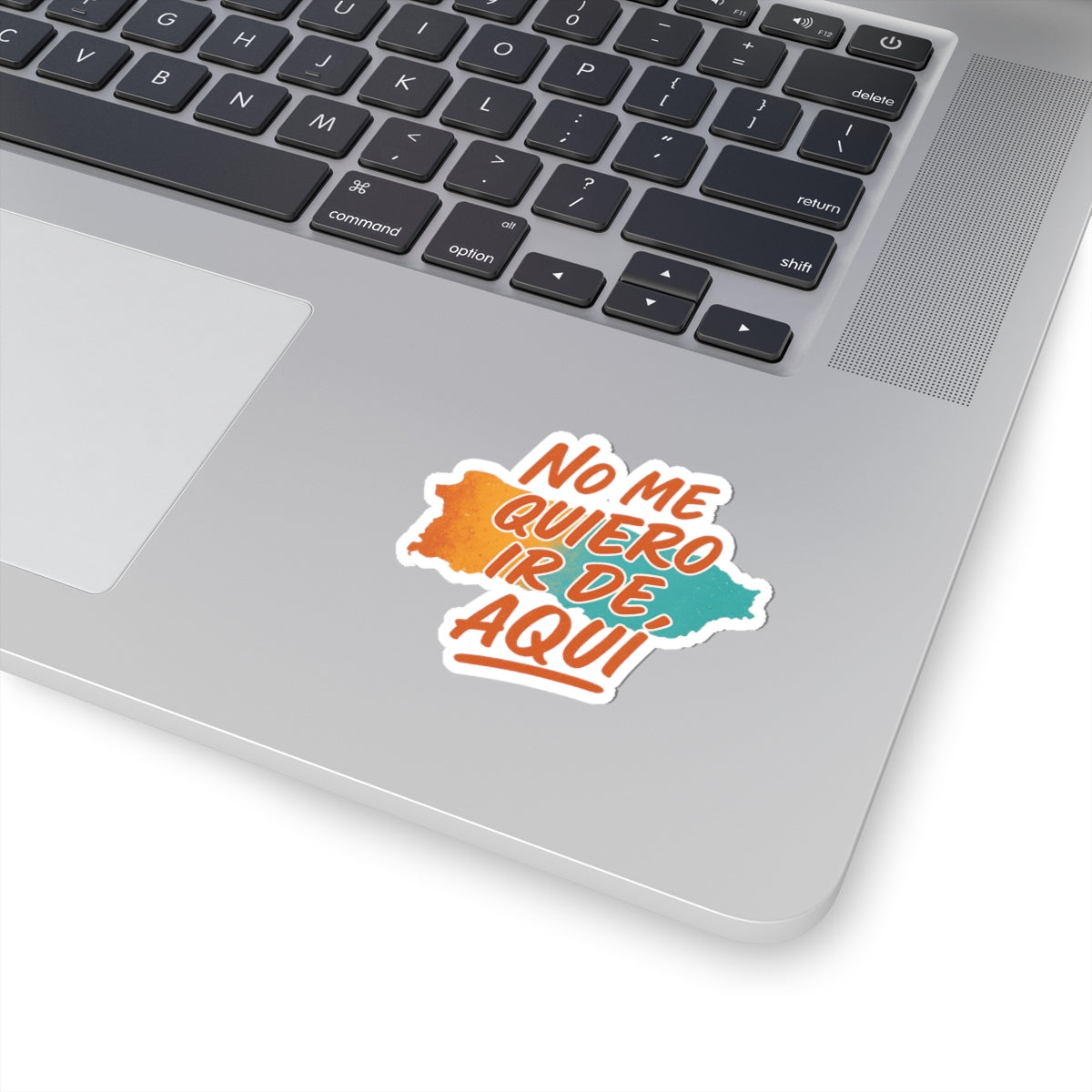 Puerto Rican Pride Sticker — "No me quiero ir de aquí" Kiss-Cut Decal for Tumblers, Laptops & Cars