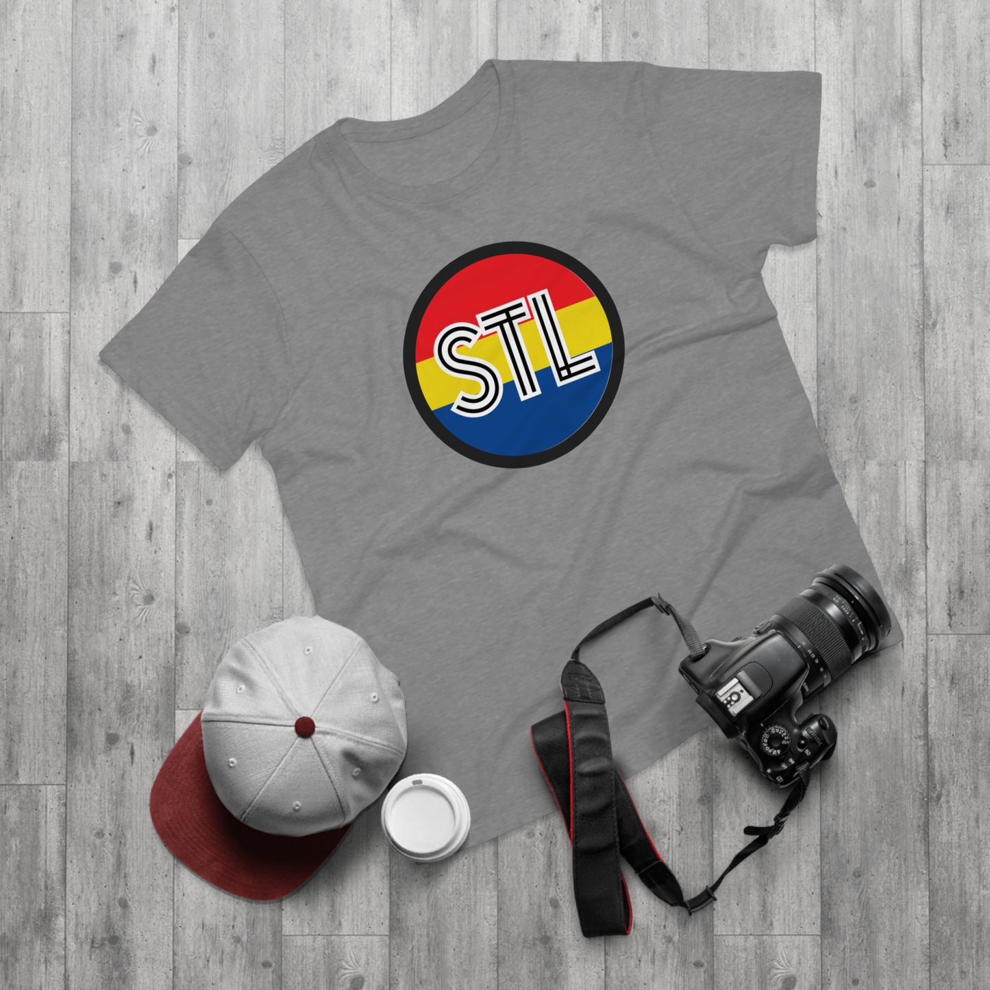 STL City Flag Shirt Single Jersey Men's T-shirt