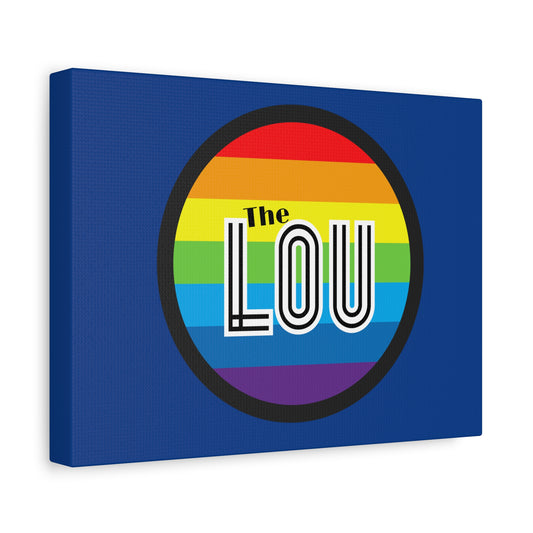 The Lou Rainbow Matte Canvas, Stretched, 1.25"