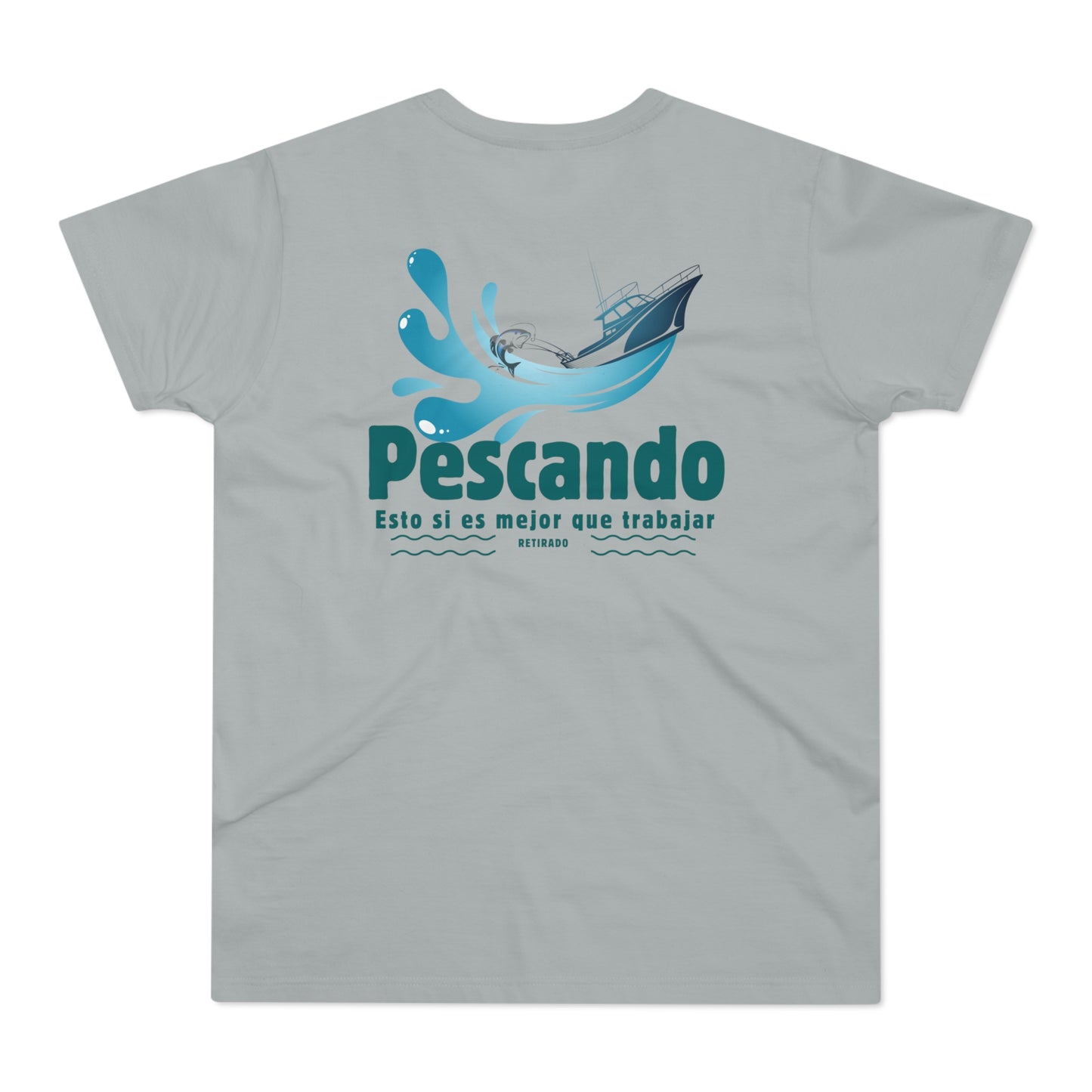 Pescando: Mejor que trabajar Single Jersey Men's T-shirt