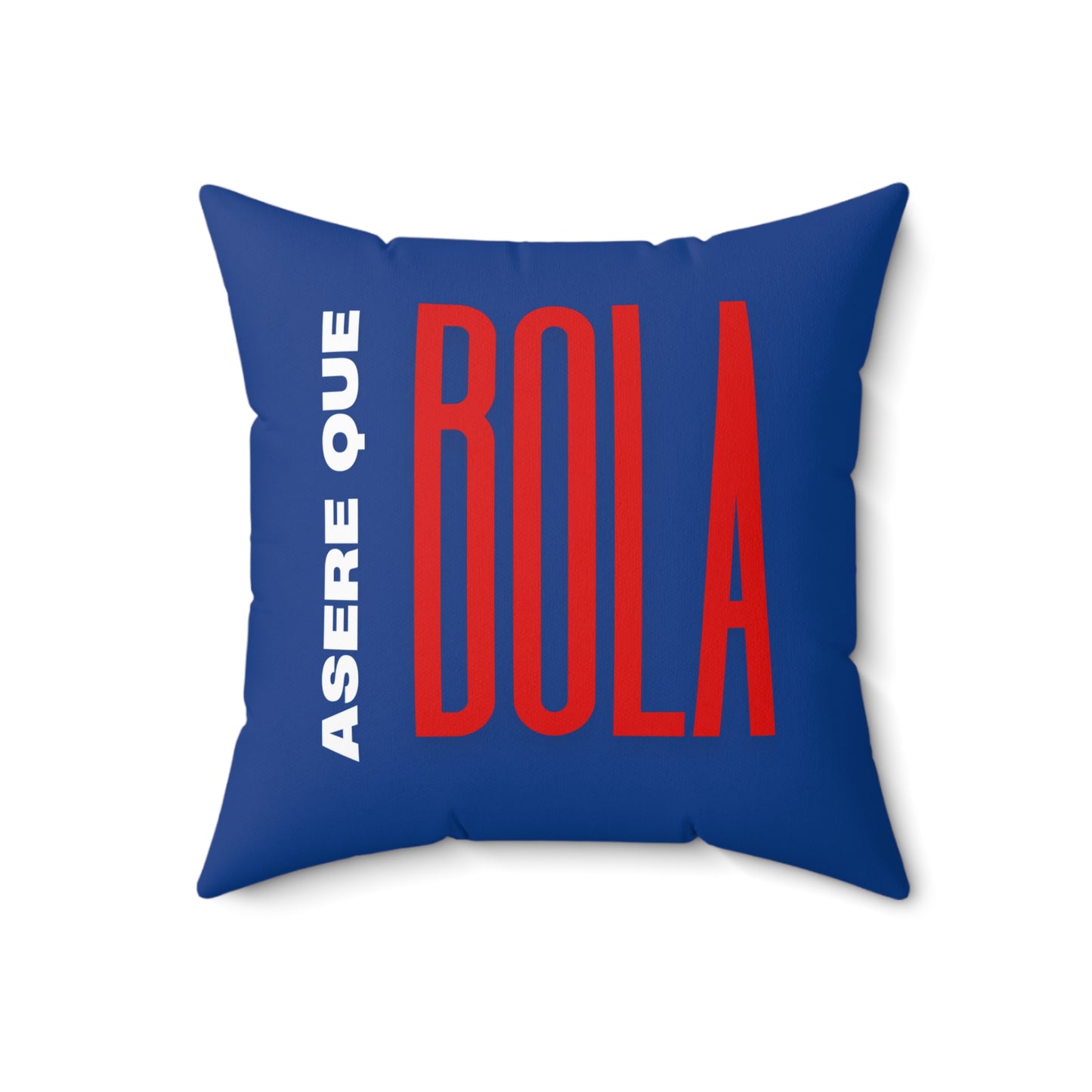 Asere Que Bola Cuban Flag Spun Polyester Square Pillow