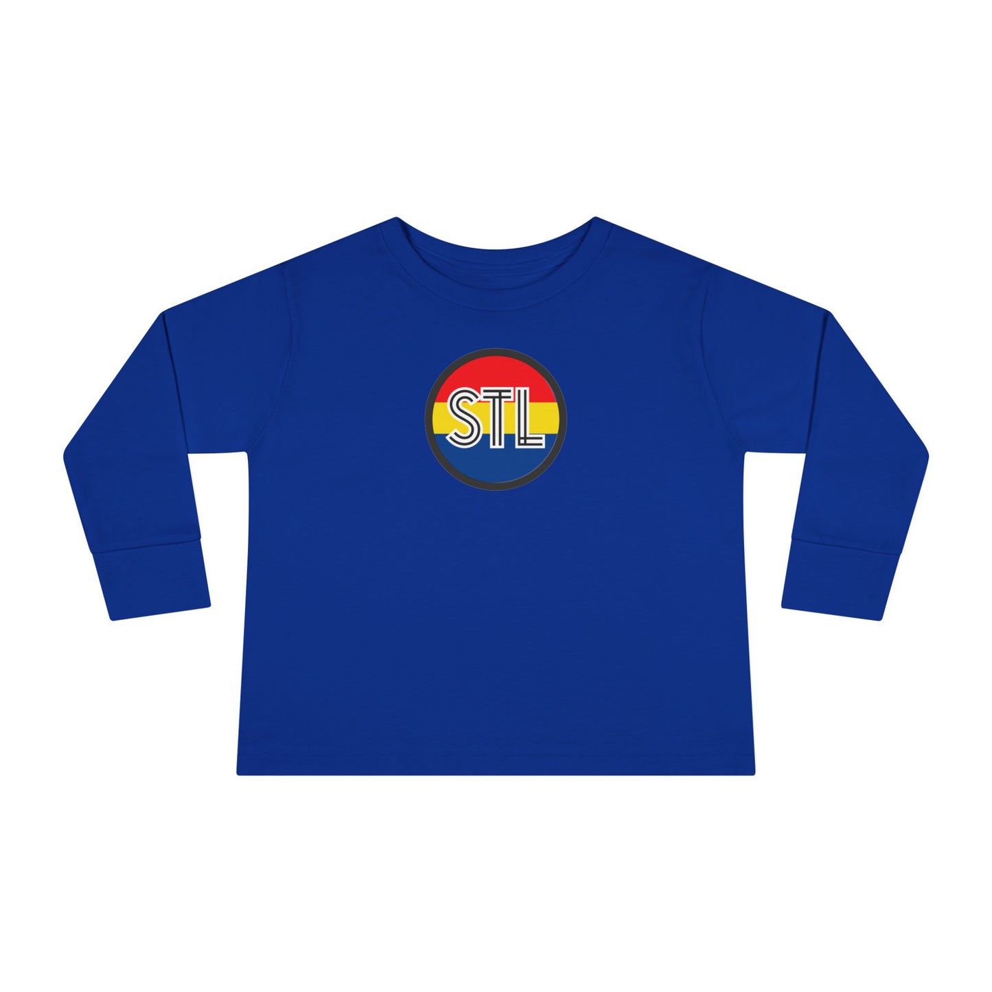 Colorful STL Toddler Long Sleeve Tee - Fun and Stylish Pediatric Apparel