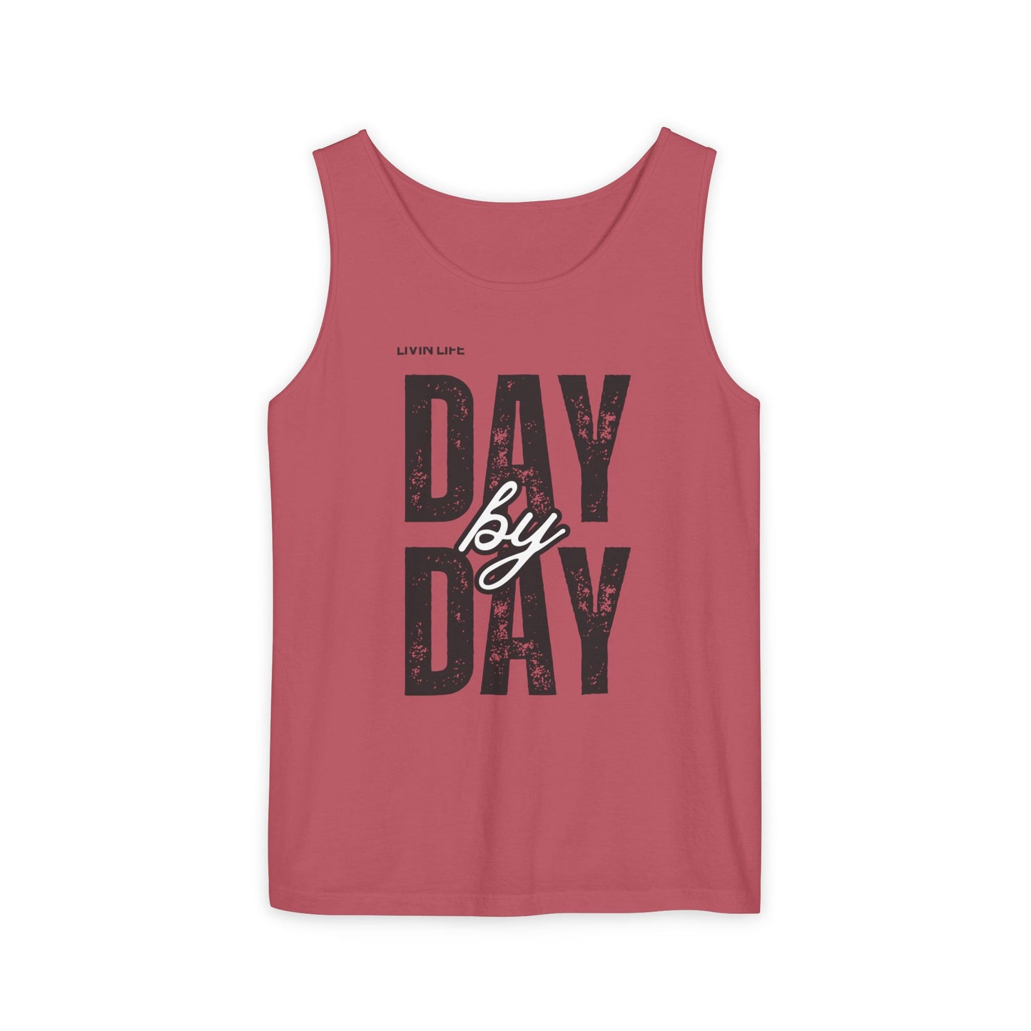 Livin Life Day by Day Unisex Jersey Short Sleeve Tank