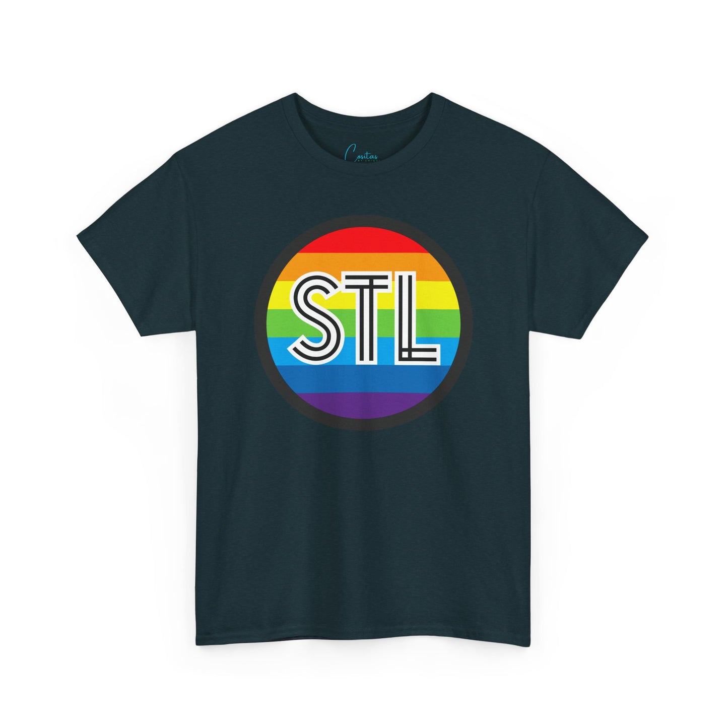 STL Saint Louis Pride Rainbow Unisex Heavy Cotton Tee