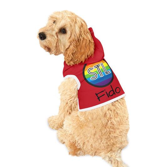 STL Pride Customizable Pet Hoodie for Cozy Comfort - Perfect for Celebrations and Everyday Wear