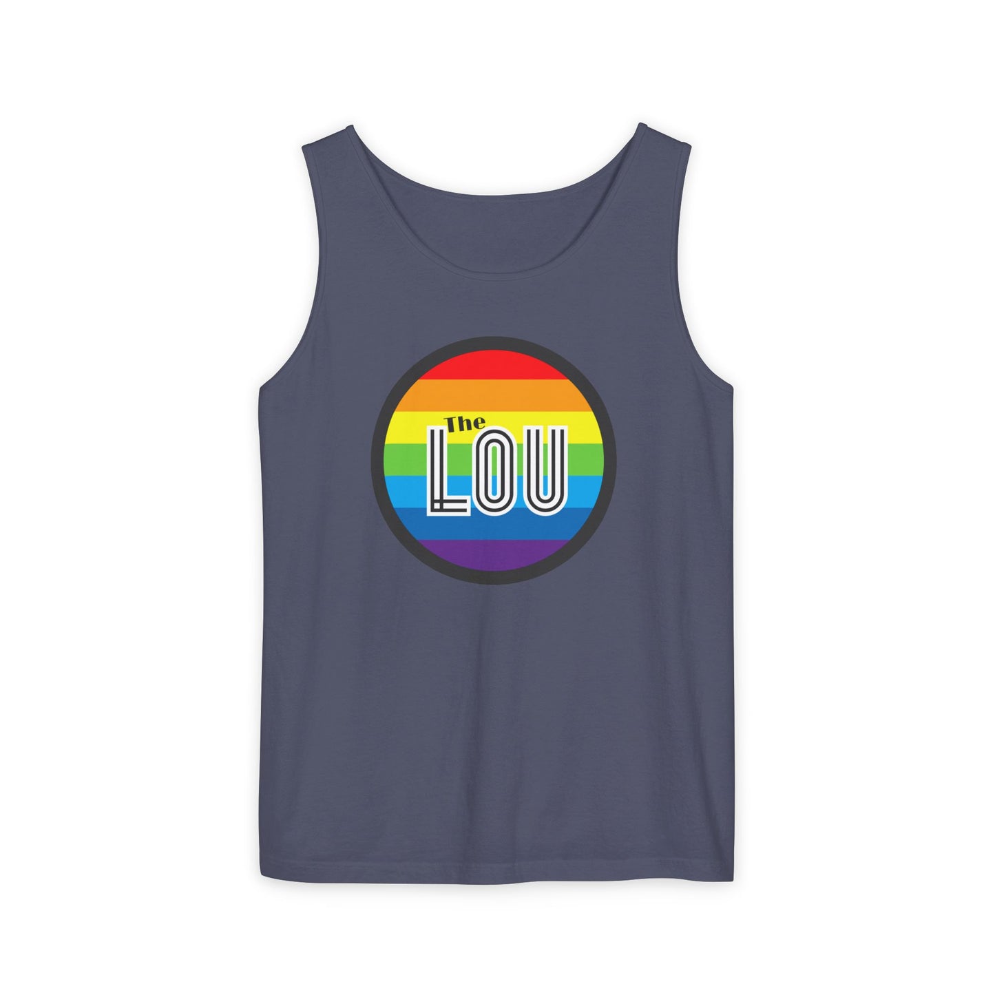 The Lou Rainbow Single Jersey Men's Tank