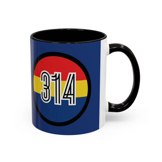 Custom Colorful BLUE Coffee Mug with STL & 314 Design – Perfect Gift for Friends and Family