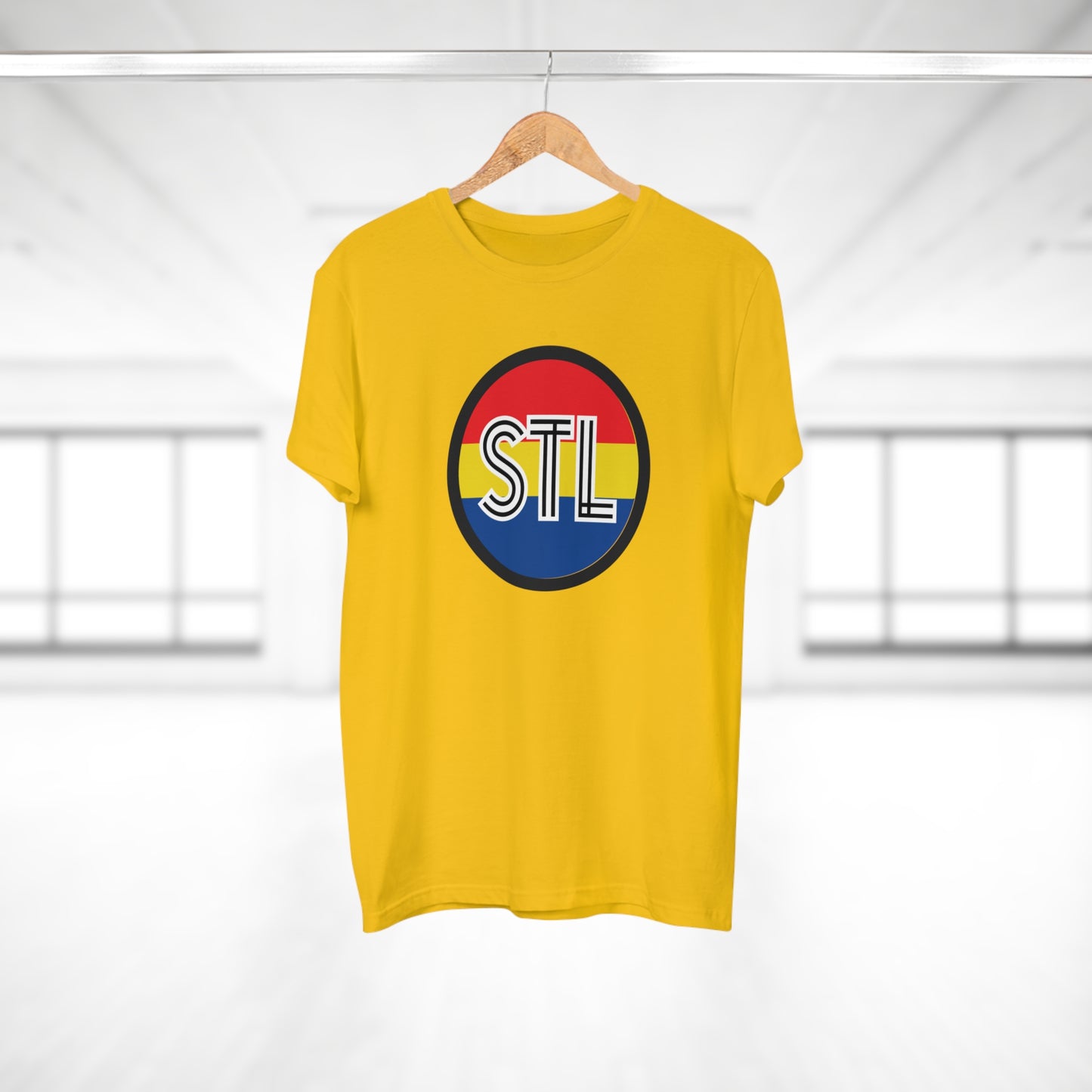 STL City Flag Shirt Single Jersey Men's T-shirt