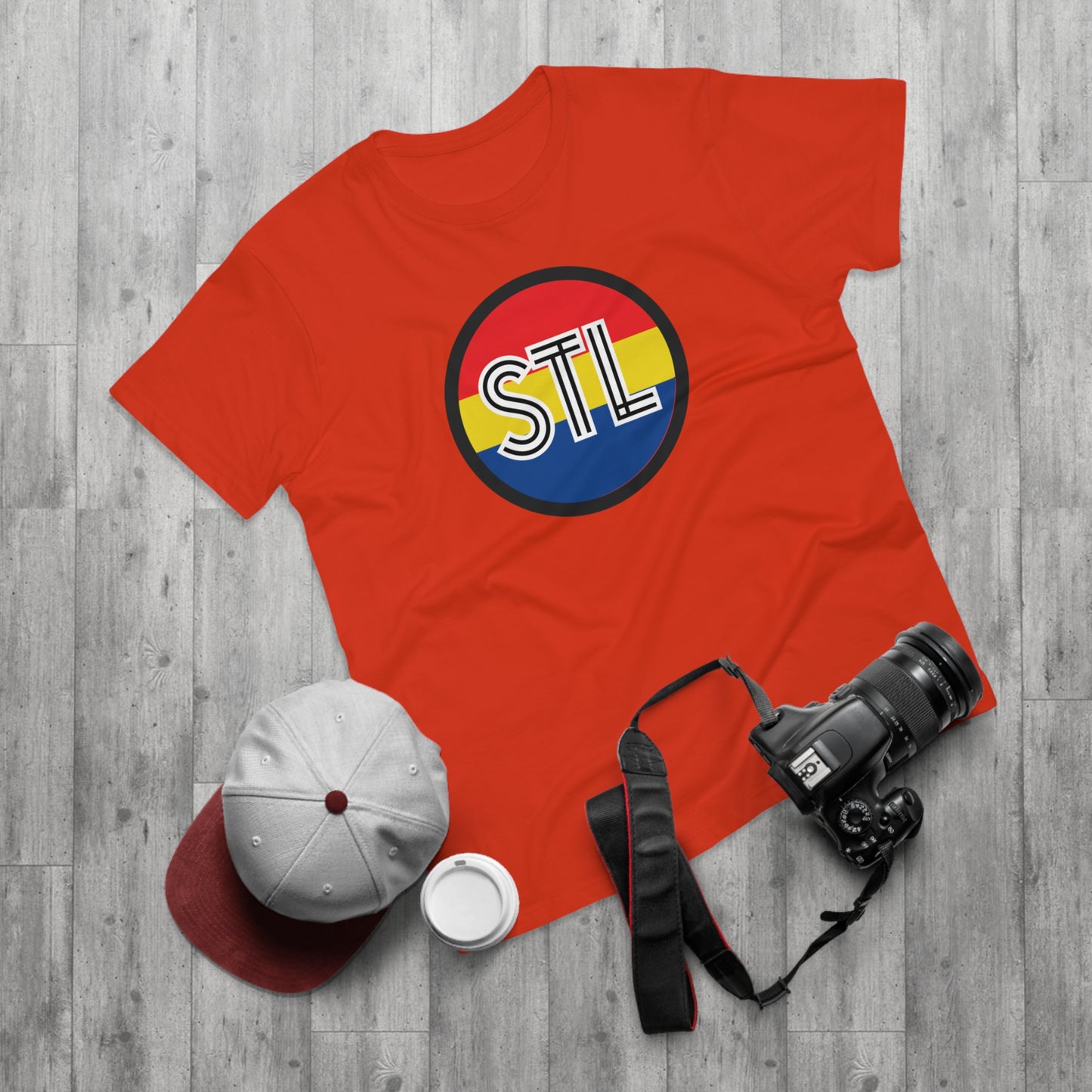 STL City Flag Shirt Single Jersey Men's T-shirt