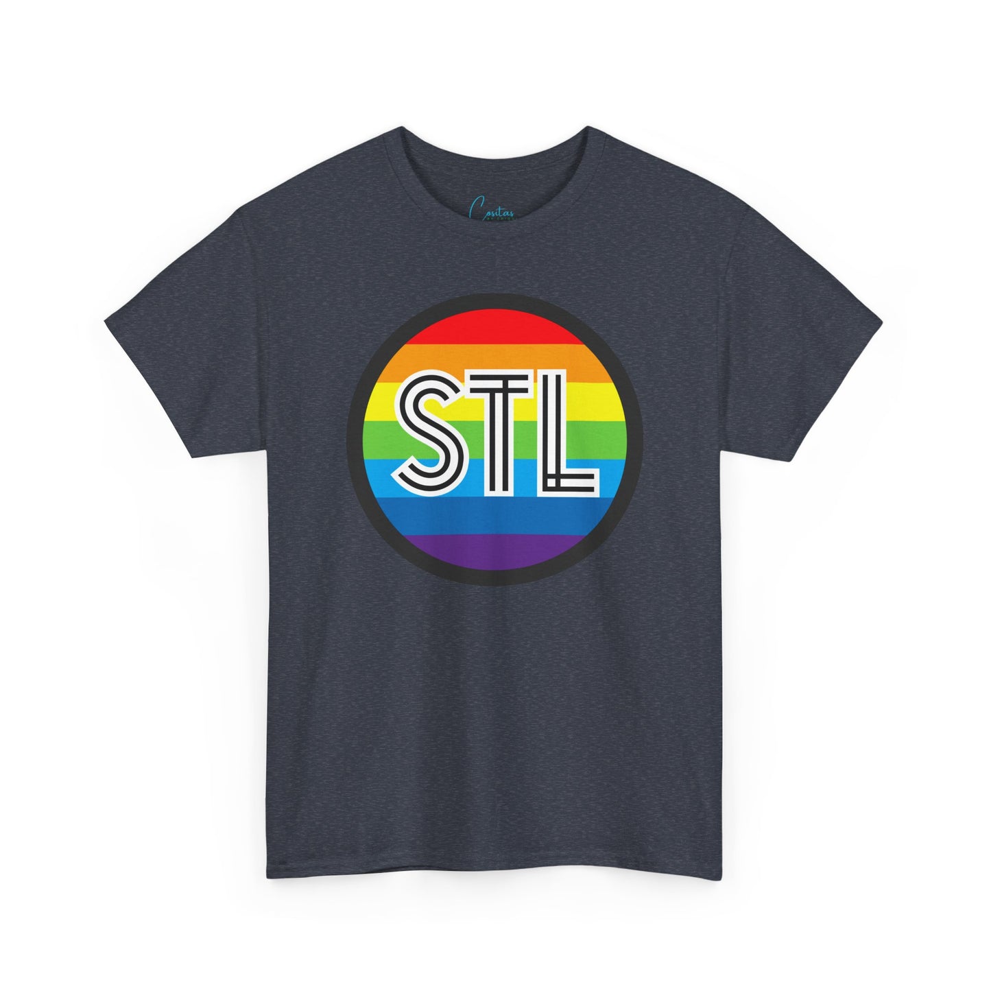 STL Saint Louis Pride Rainbow Unisex Heavy Cotton Tee