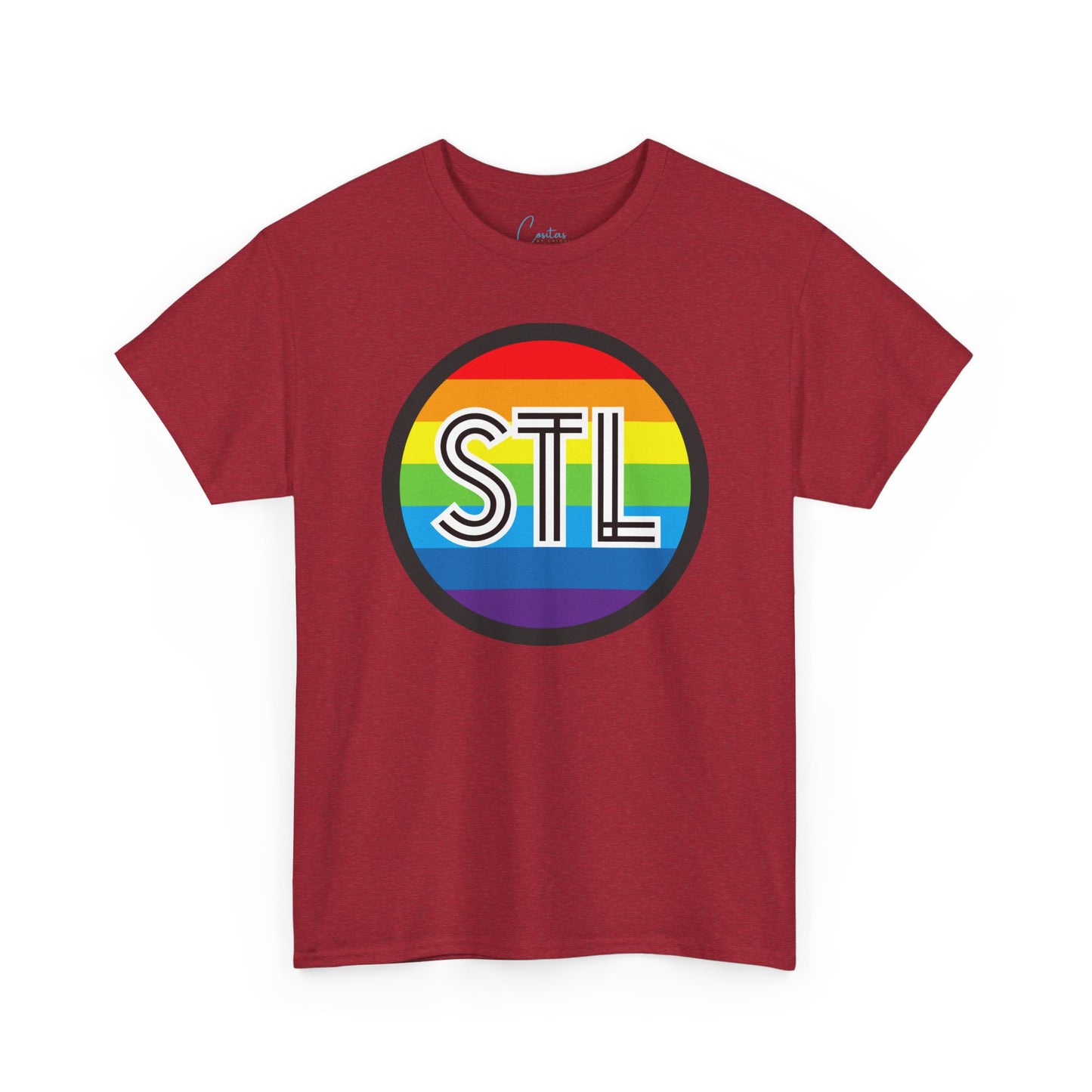 STL Saint Louis Pride Rainbow Unisex Heavy Cotton Tee