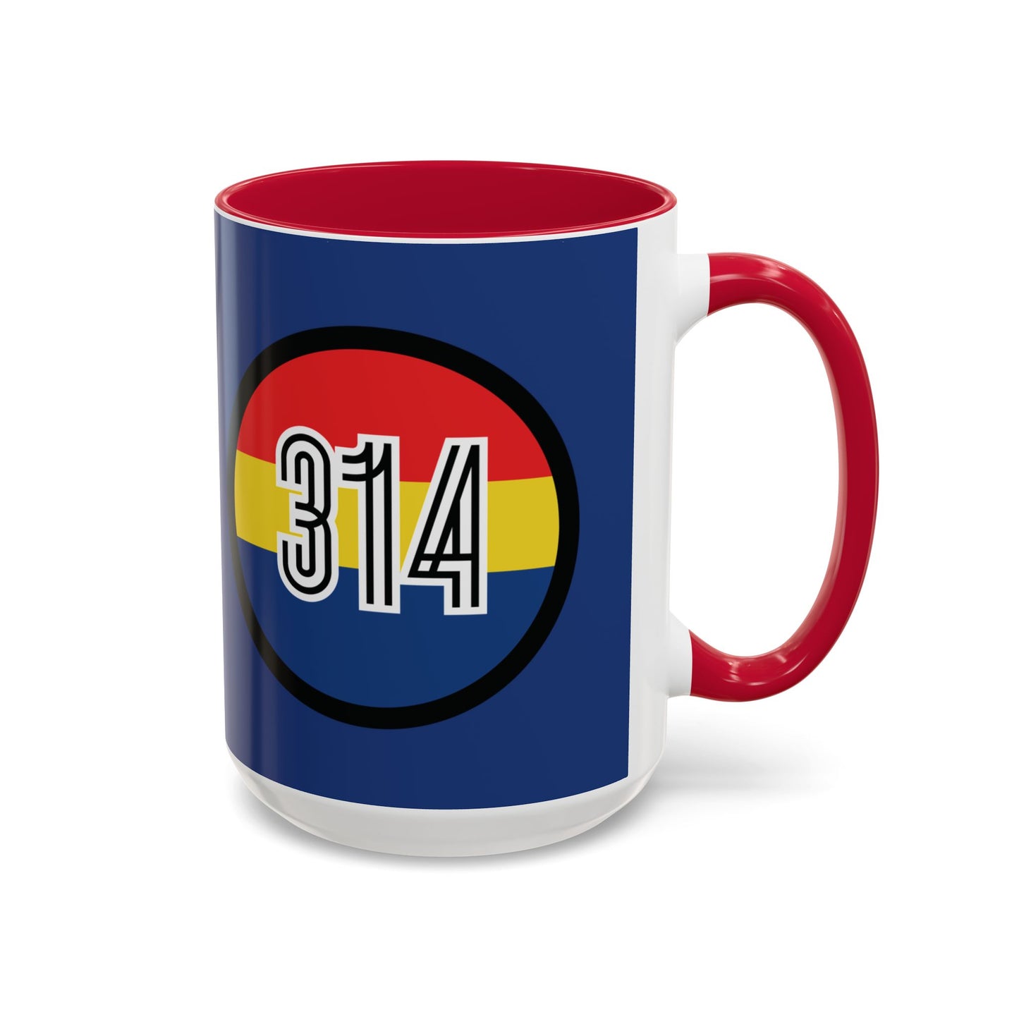 Custom Colorful BLUE Coffee Mug with STL & 314 Design – Perfect Gift for Friends and Family