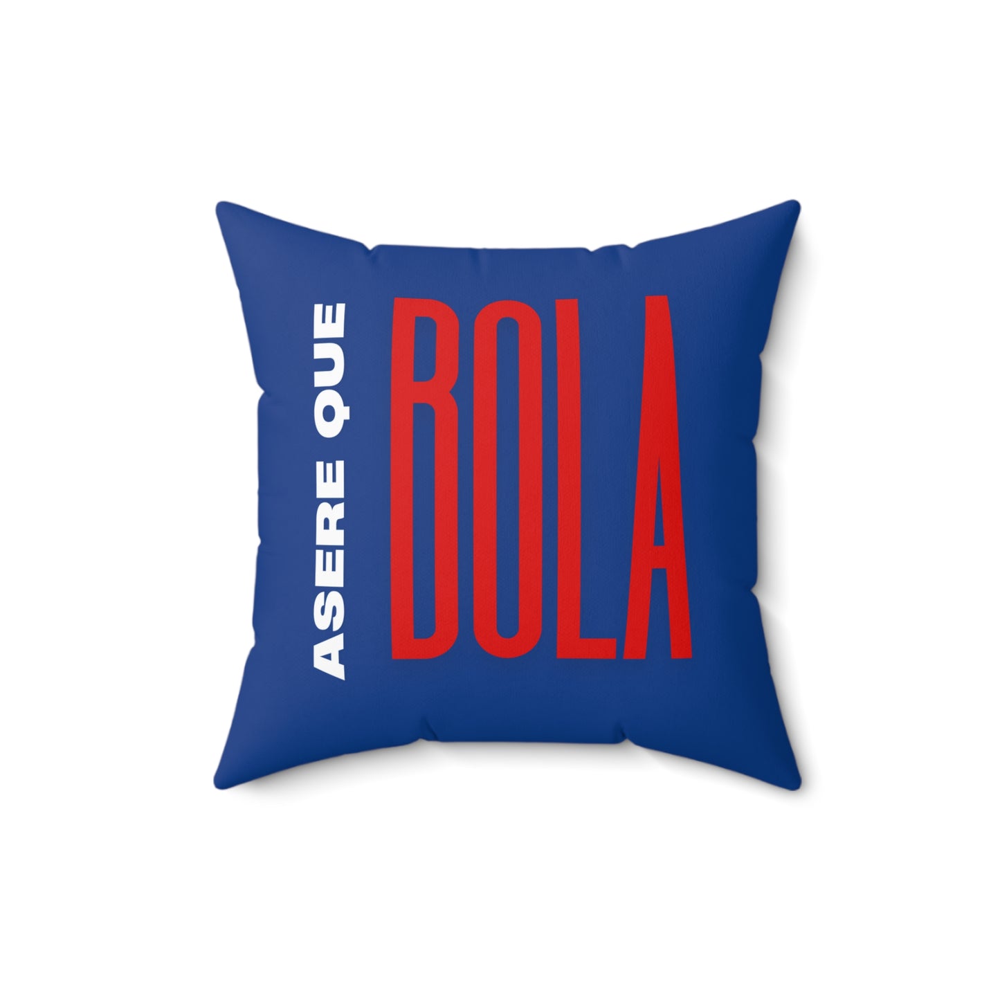 Asere Que Bola Cuban Flag Spun Polyester Square Pillow