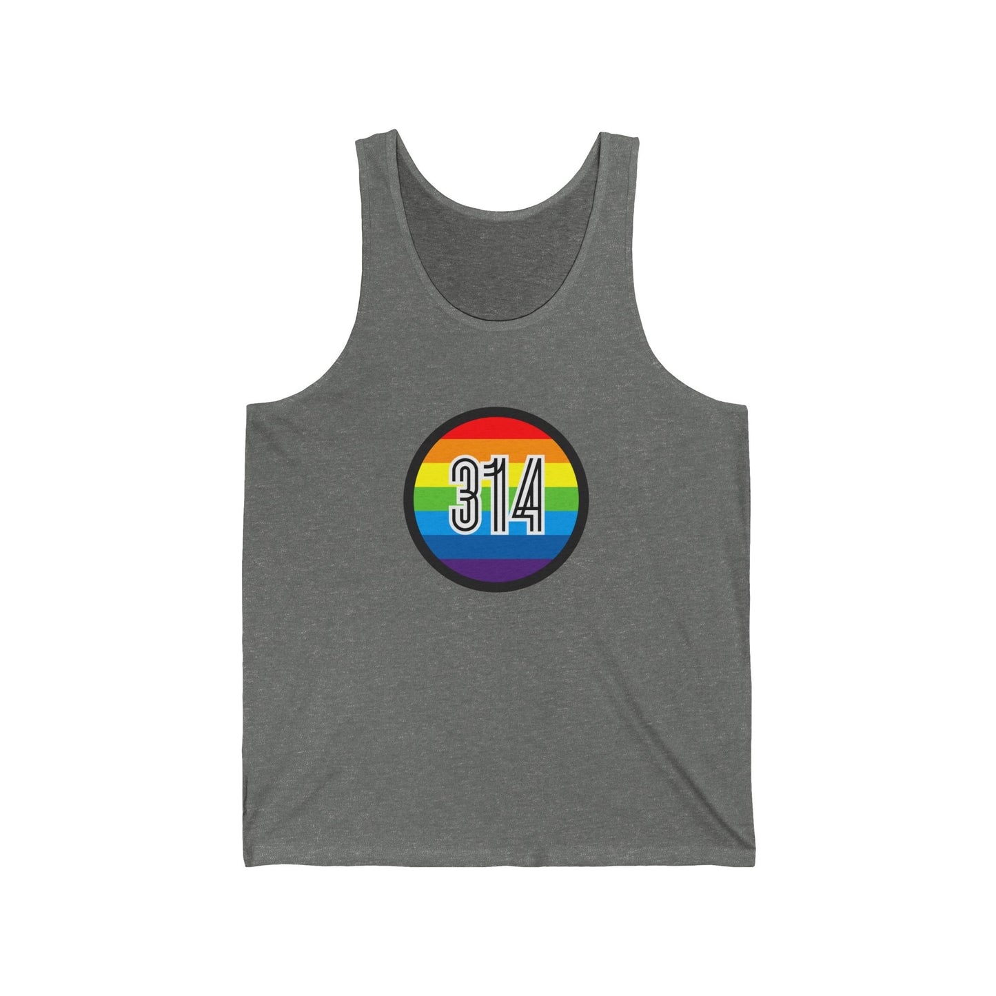 314 Rainbow Single Jersey Men's Tank