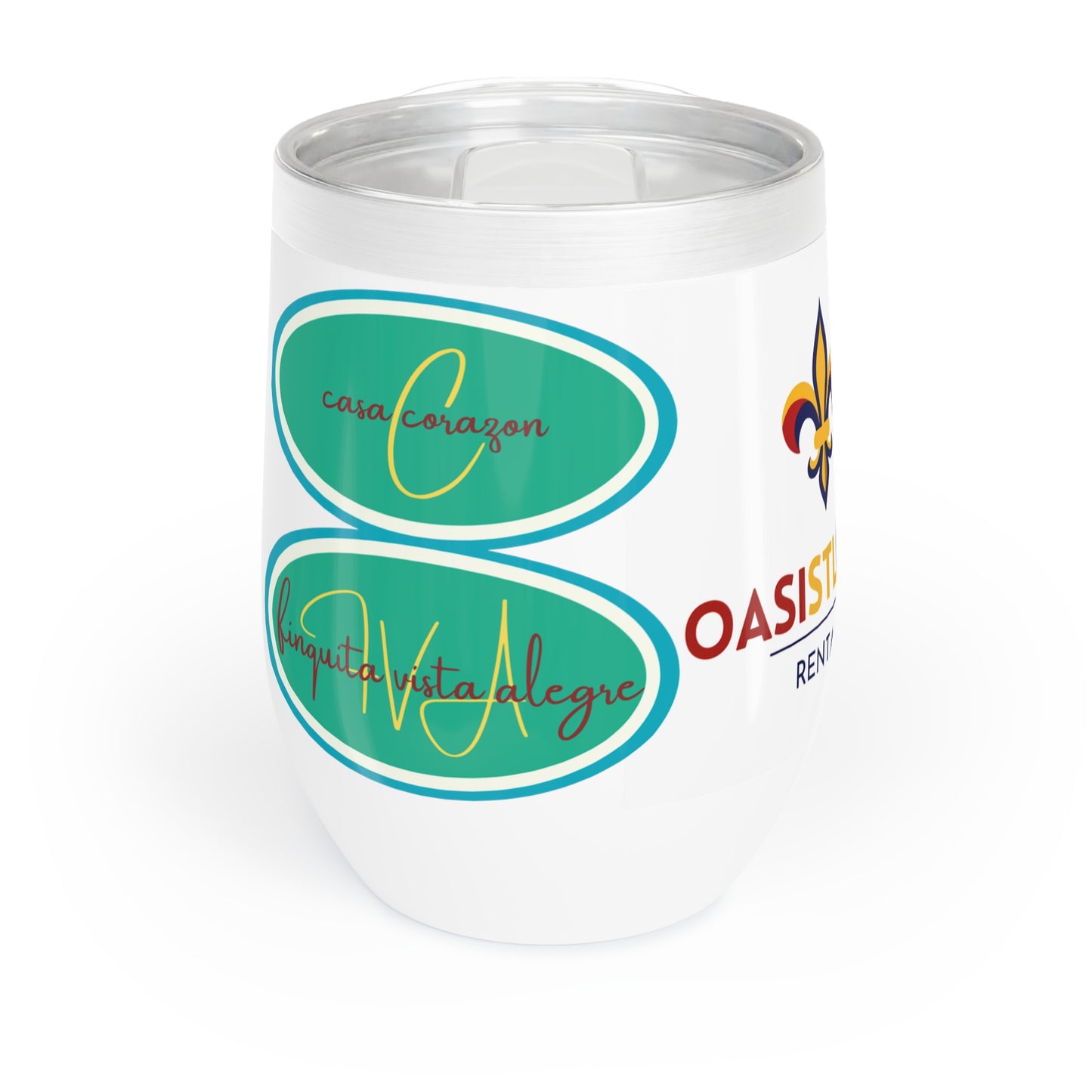 InveSTLouis OasiSTLouis Finquita Vista Alegre Casa Corazon and Cositas by Chiqui Brand Chill Wine Tumbler