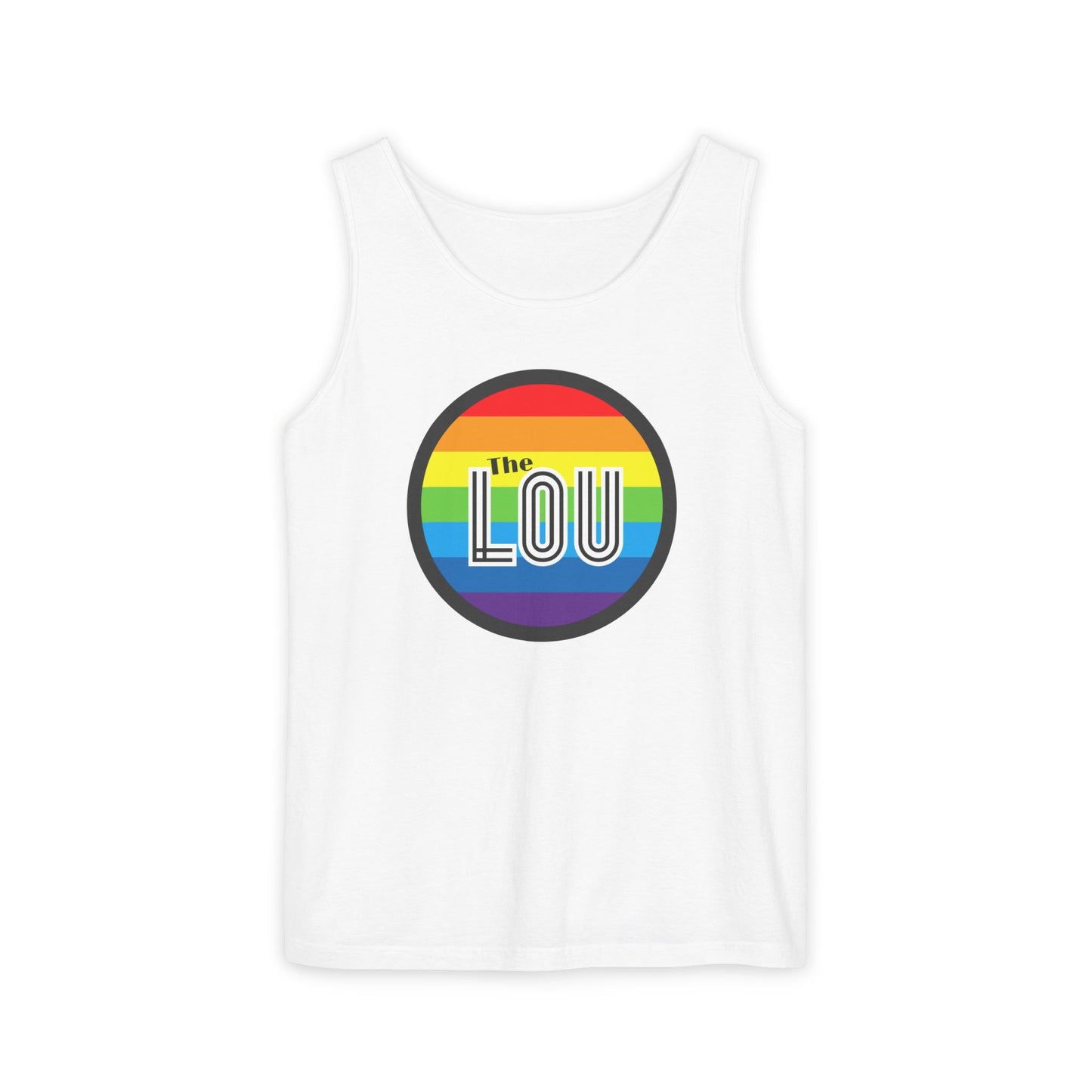 The Lou Rainbow Single Jersey Men's Tank