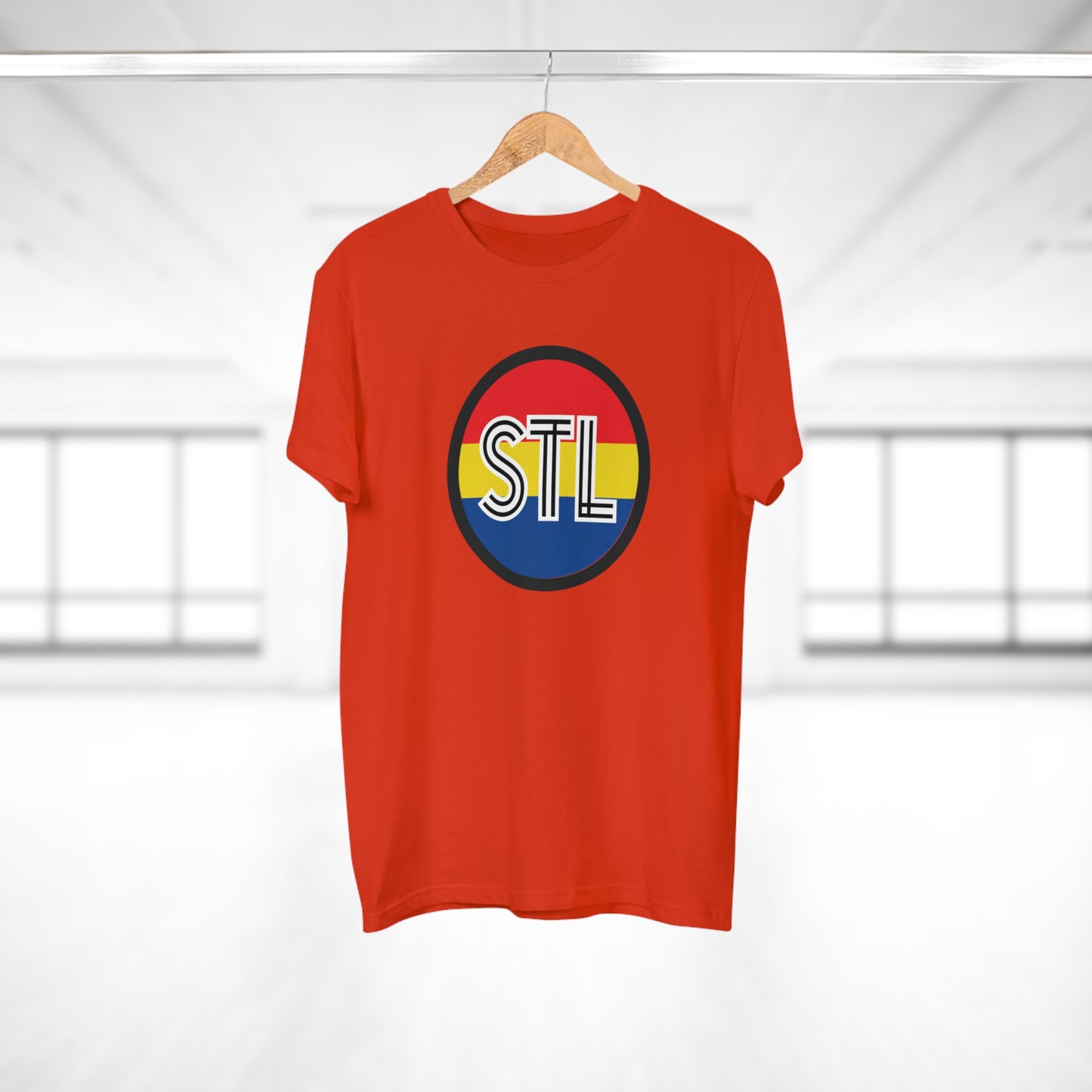 STL City Flag Shirt Single Jersey Men's T-shirt